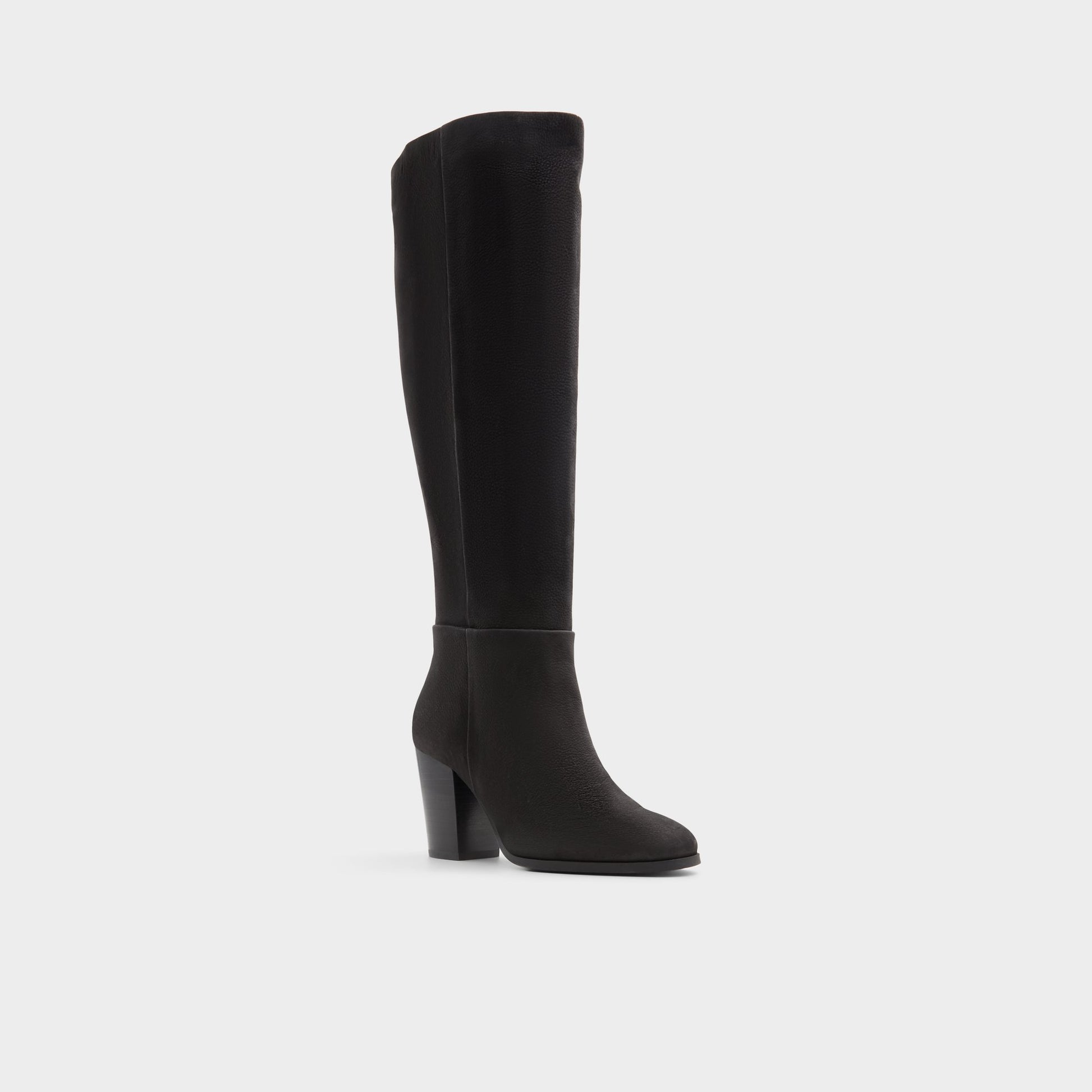 Three-quarter angle of Other Black Belide Knee-high boot's front side
