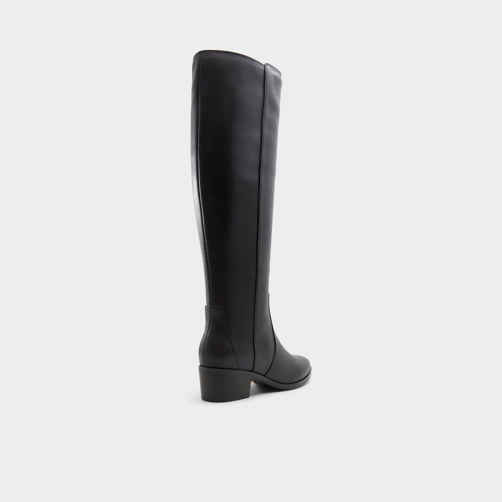 Three-quarter angle of Black Tanerdee Knee-high boot's back side
