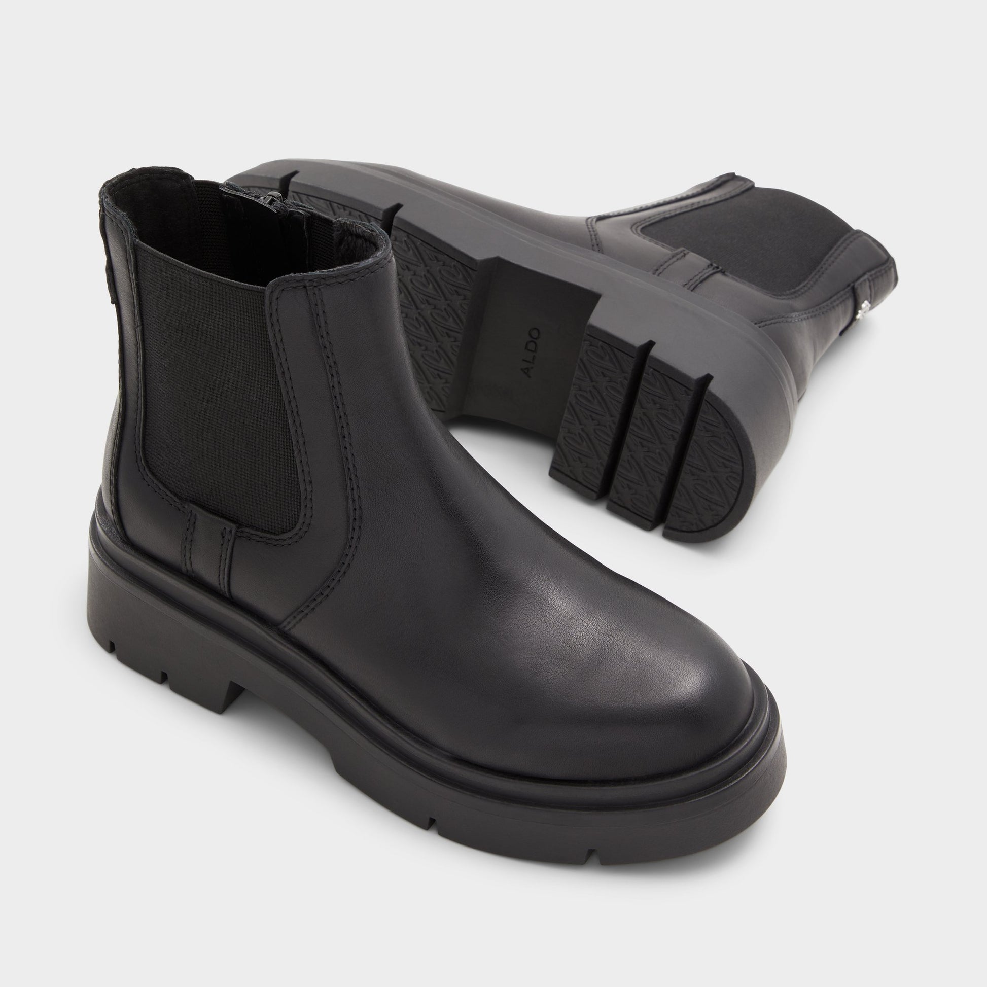 Highlighted view of a pair of Black Snowella Ankle boots