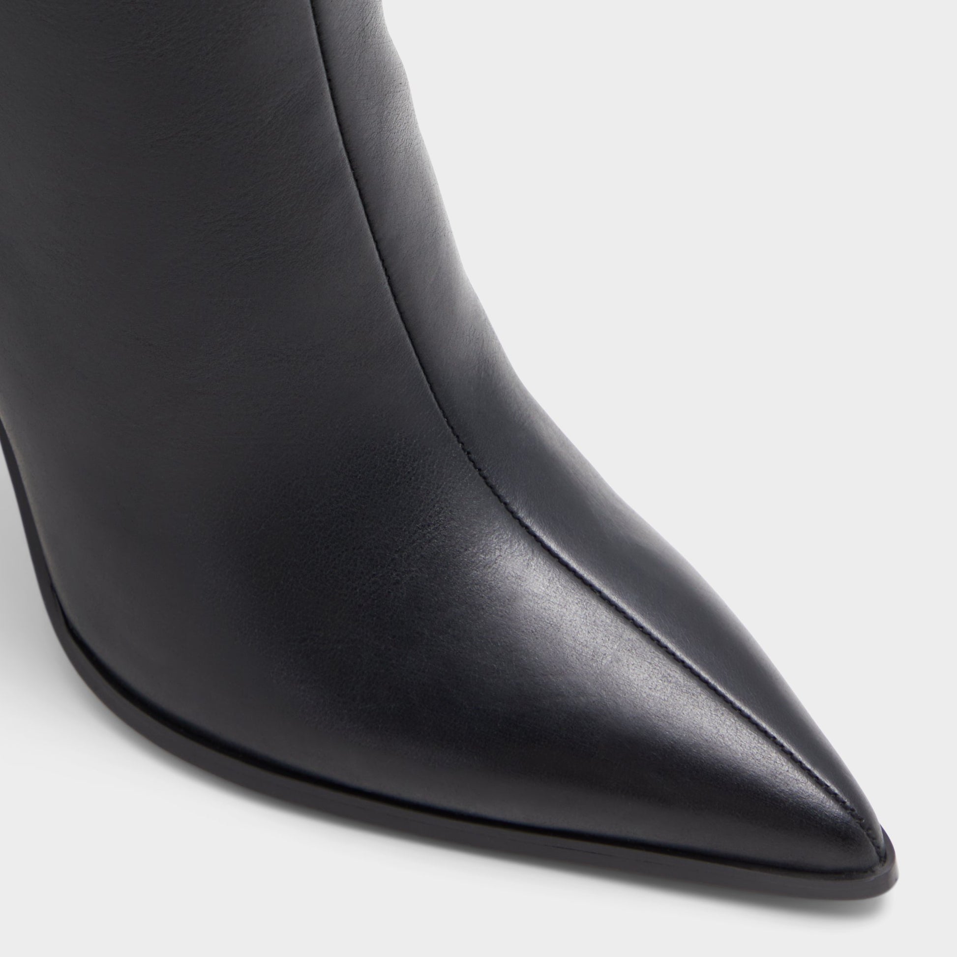 Close-up of the Black Maybellie Knee-high boot