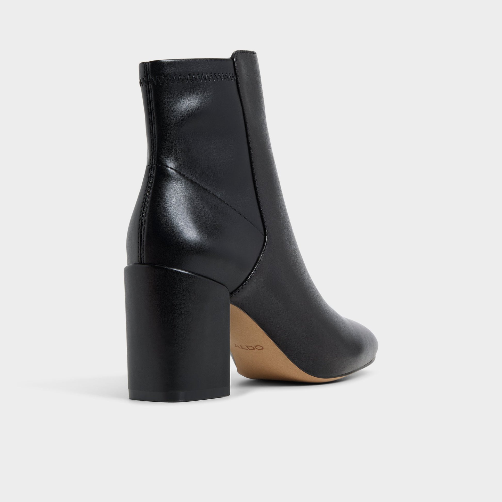Three-quarter angle of Black Satorimini Ankle boot's back side