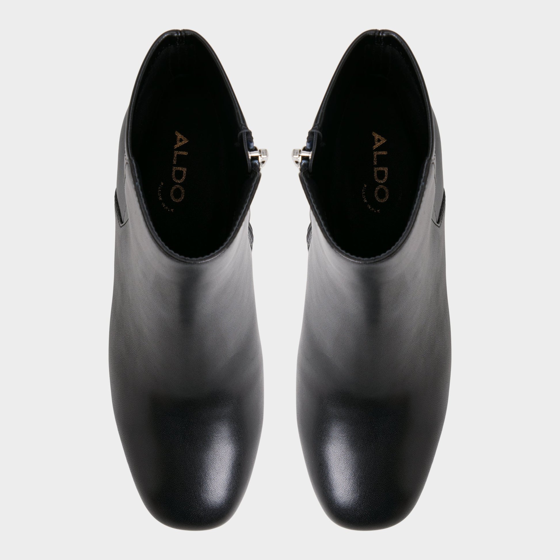 Top-down view of the Black Satorimini Ankle boot