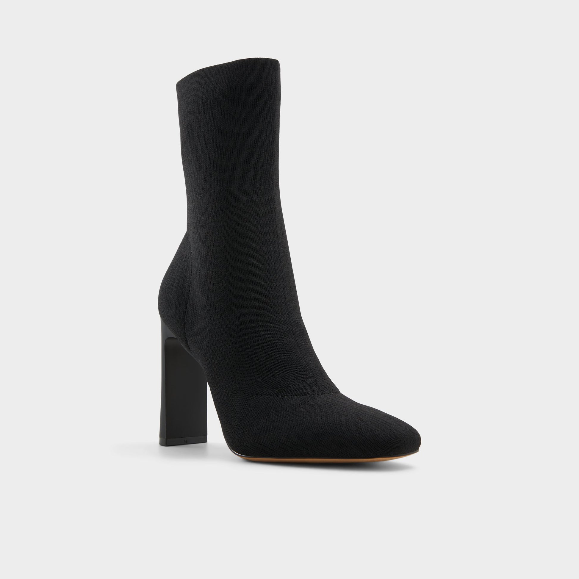 Three-quarter angle of Black Faelora Ankle boot's front side
