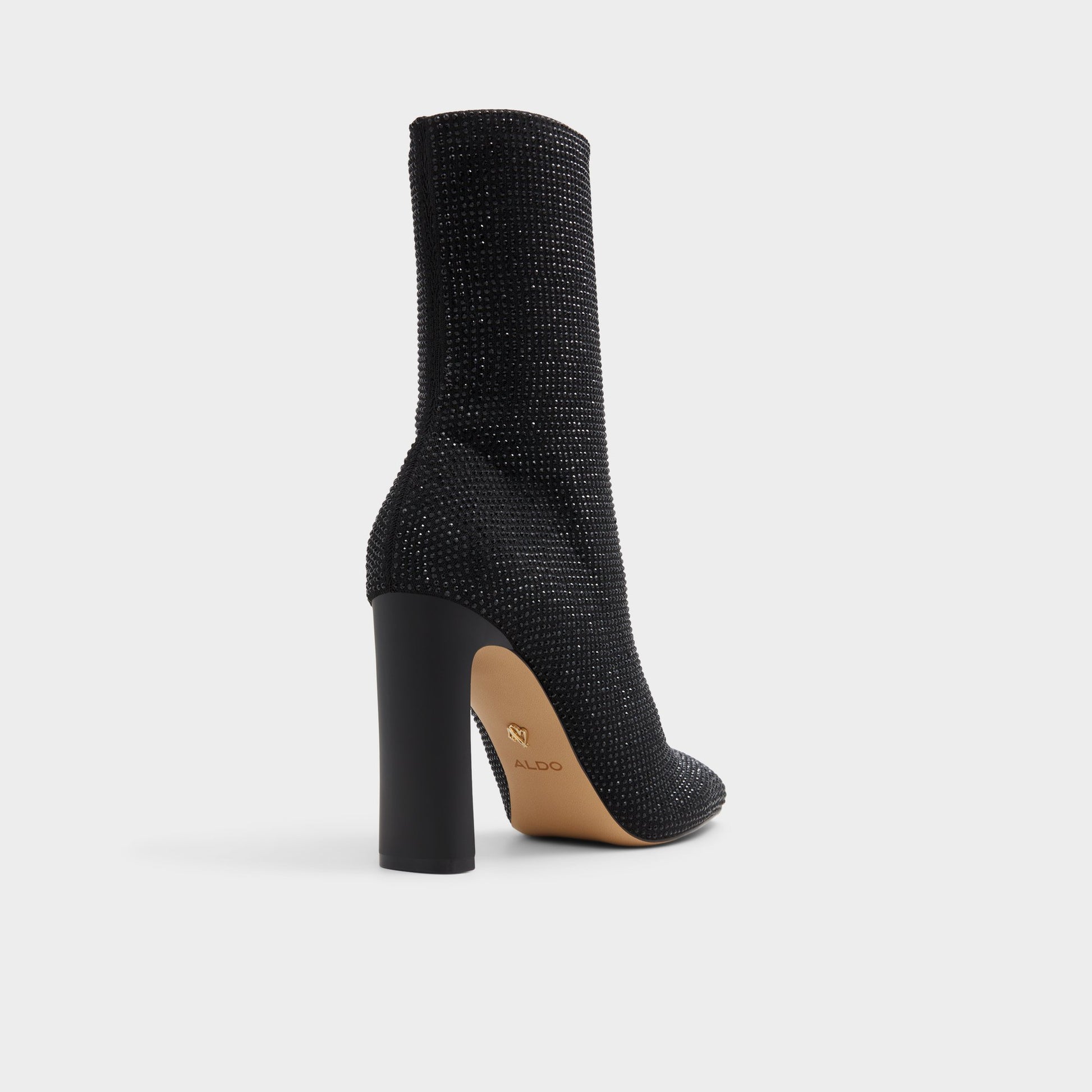 Three-quarter angle of Other Black Faelora Ankle boot's back side