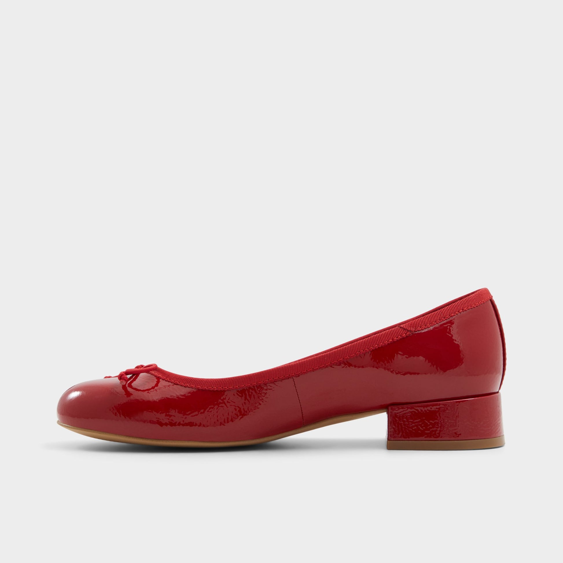 Side view of Red Aliette Ballerina
