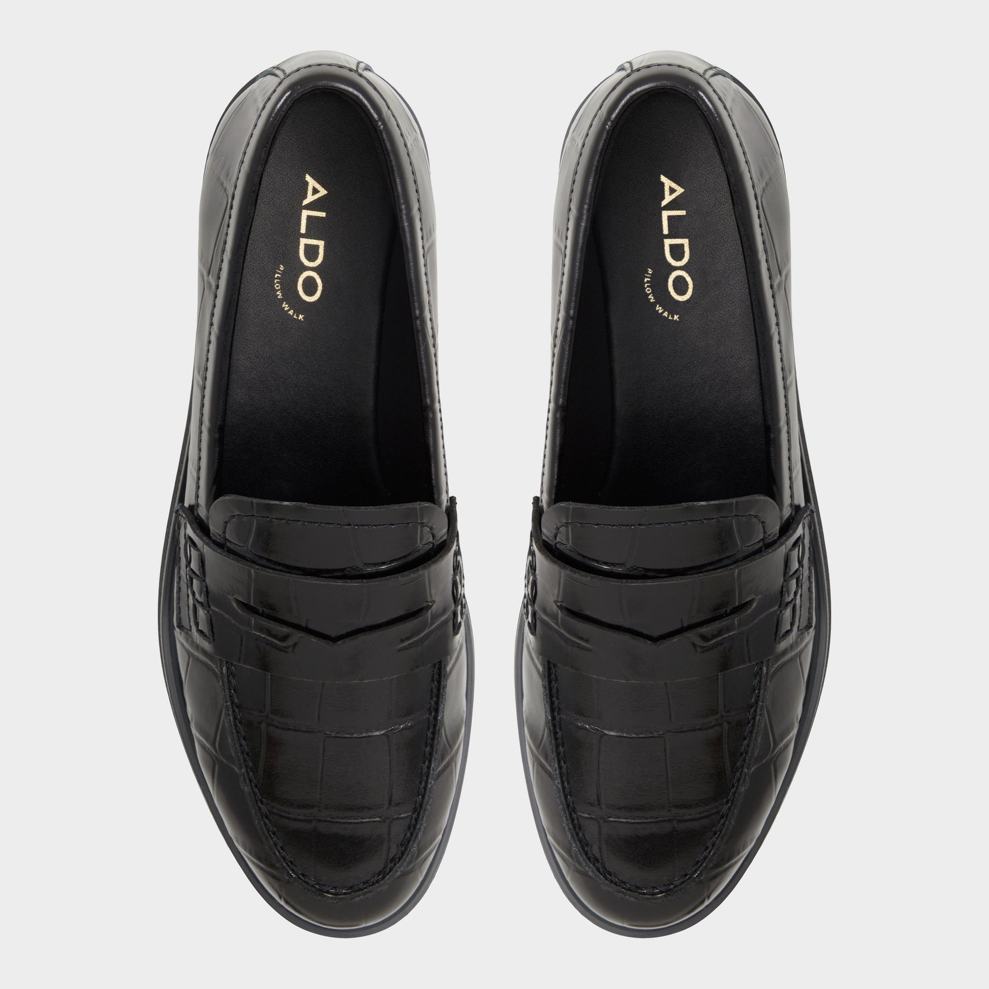 Top-down view of the Other Black Lededanten Loafer