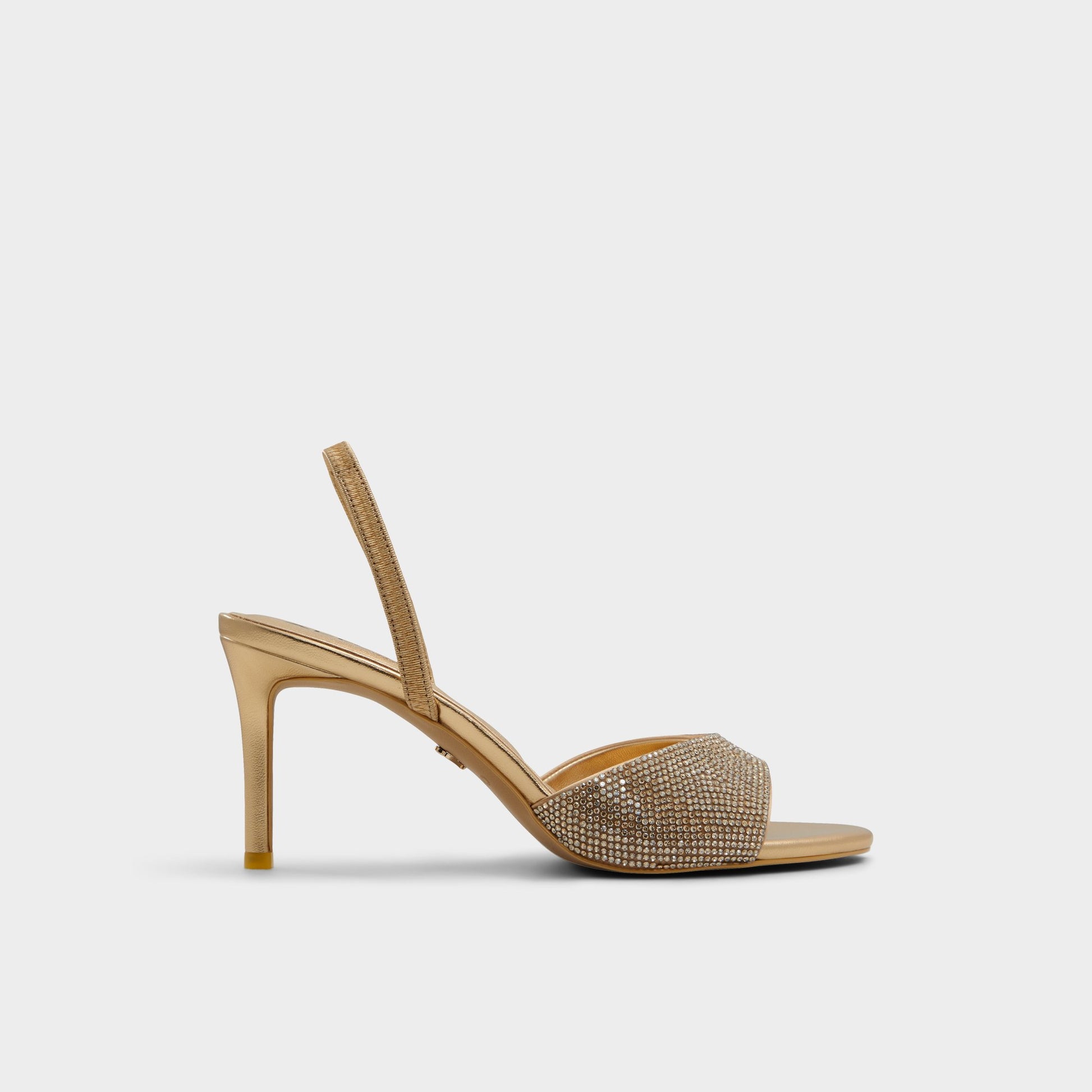 Main View of Gold Aitana Slingback heeled sandal for Womens