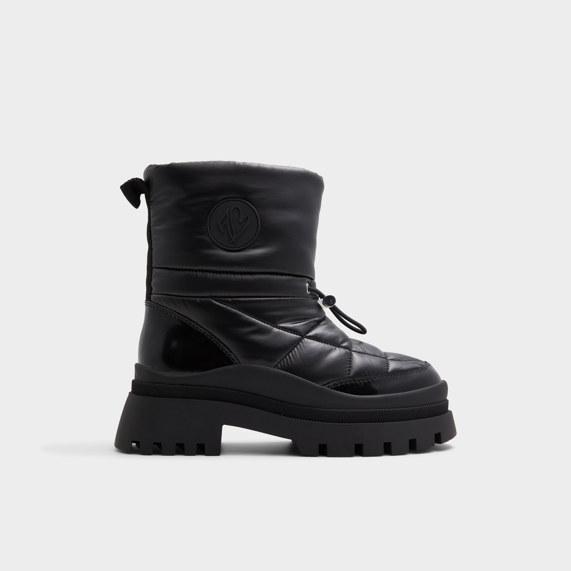 Vue principale de Noir Frostine Botte Chelsea pour Femmes