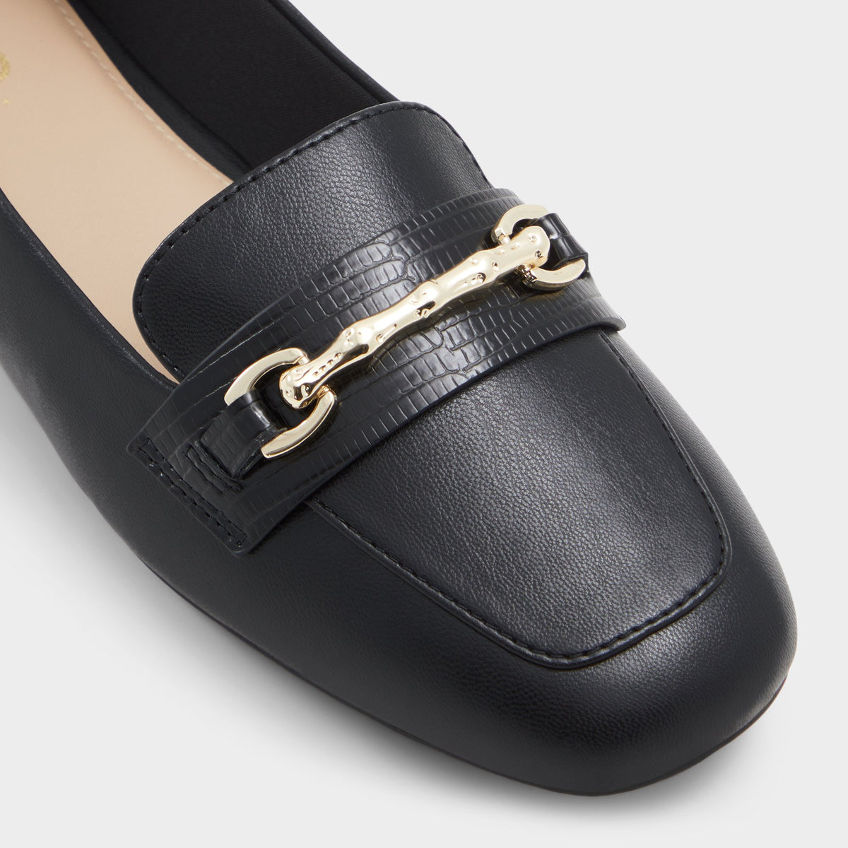 Close-up of the Black Hoha Loafer