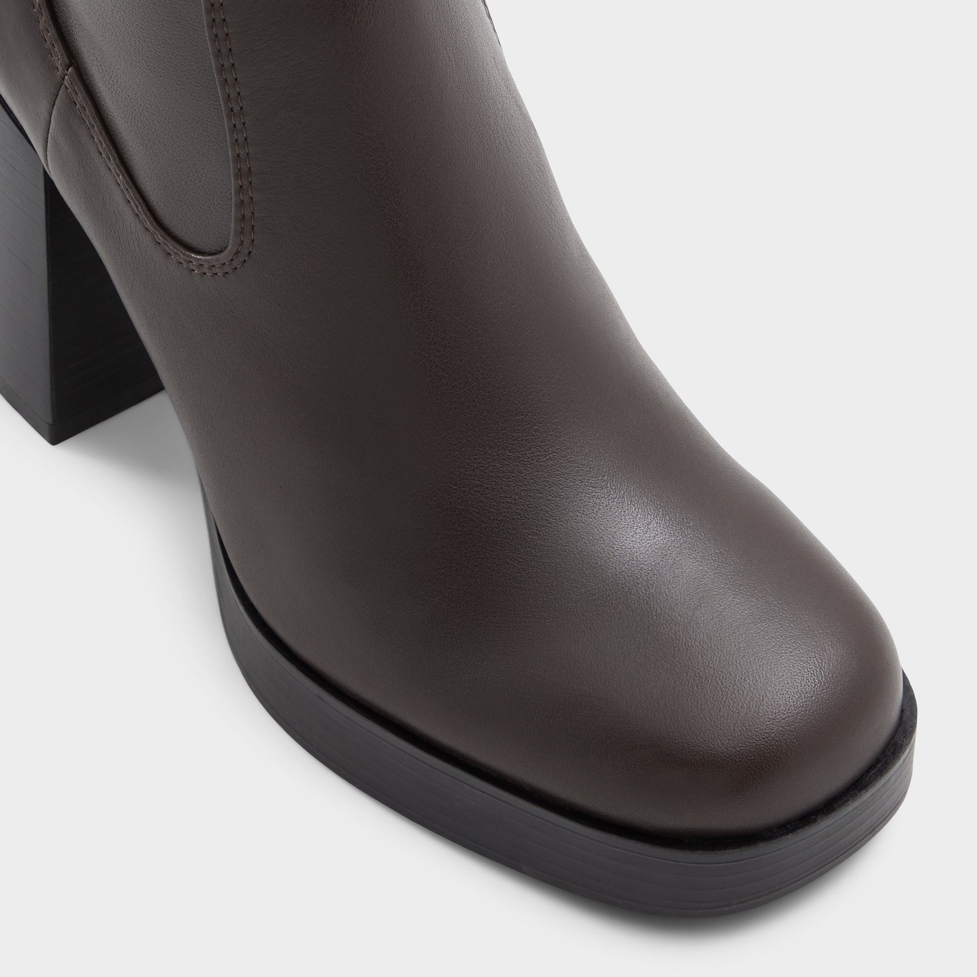 Close-up of the Dark Brown Seraphica Ankle boot