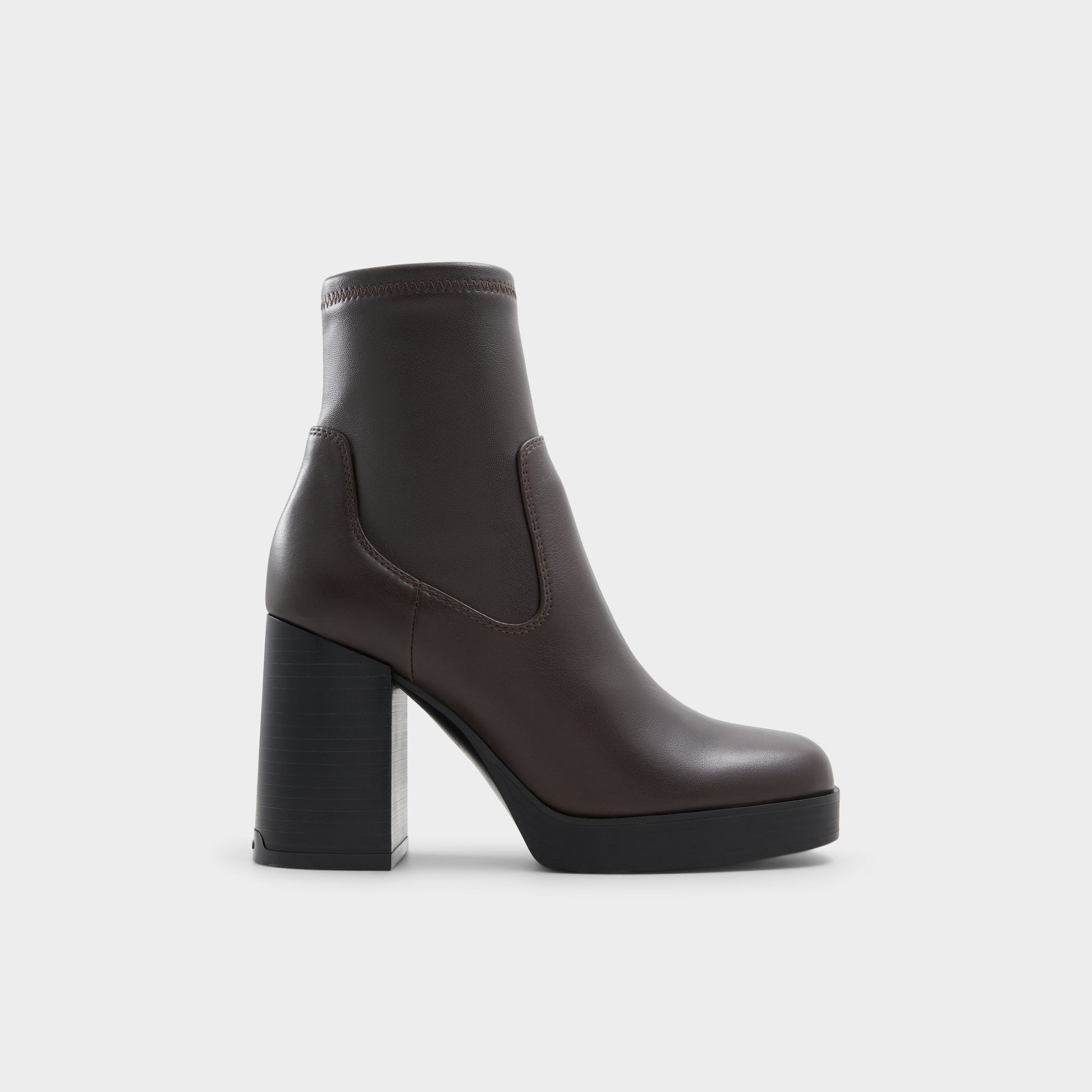 Main View of Dark Brown Seraphica Ankle boot for Womens