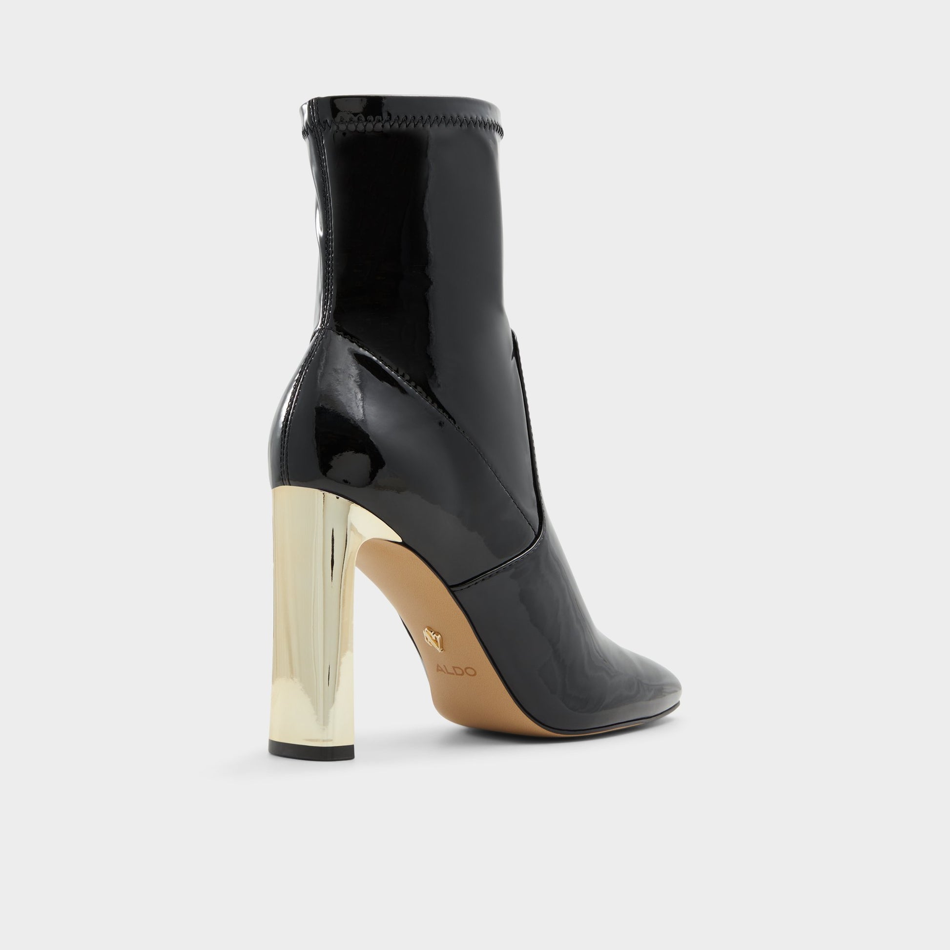 Three-quarter angle of Black Talobreclya Ankle boot's back side