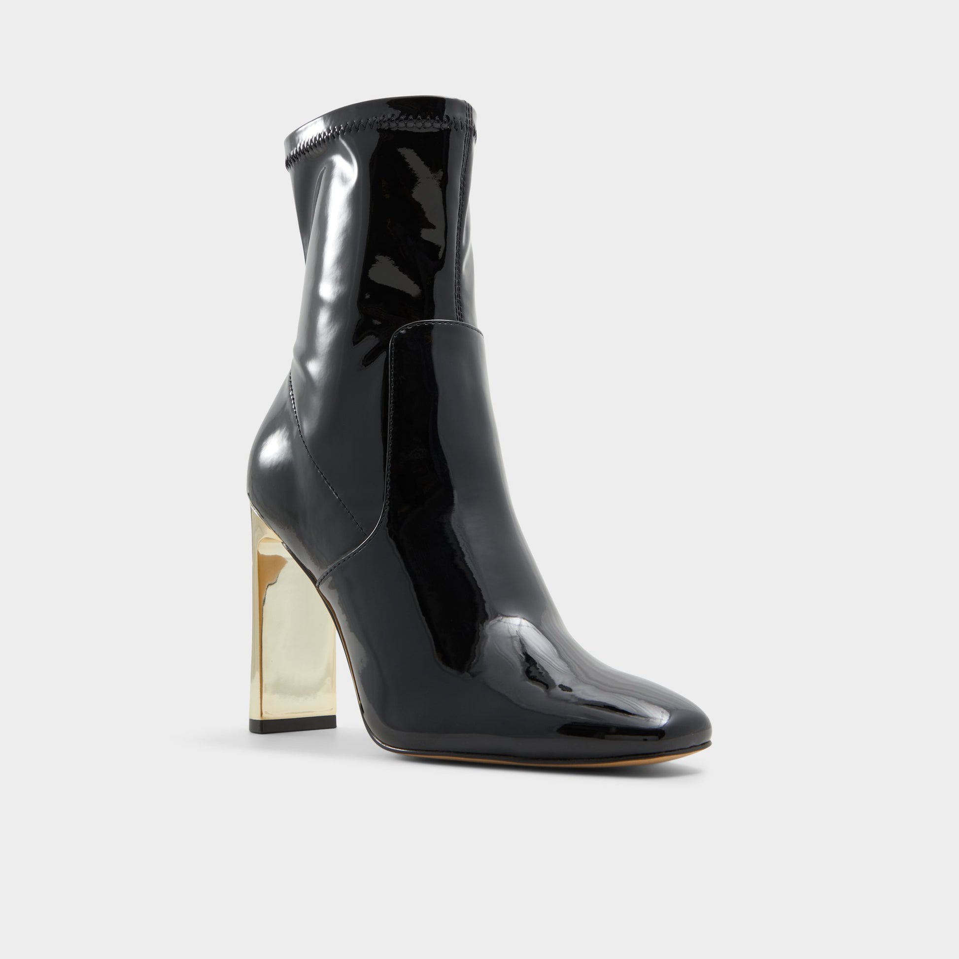 Three-quarter angle of Black Talobreclya Ankle boot's front side