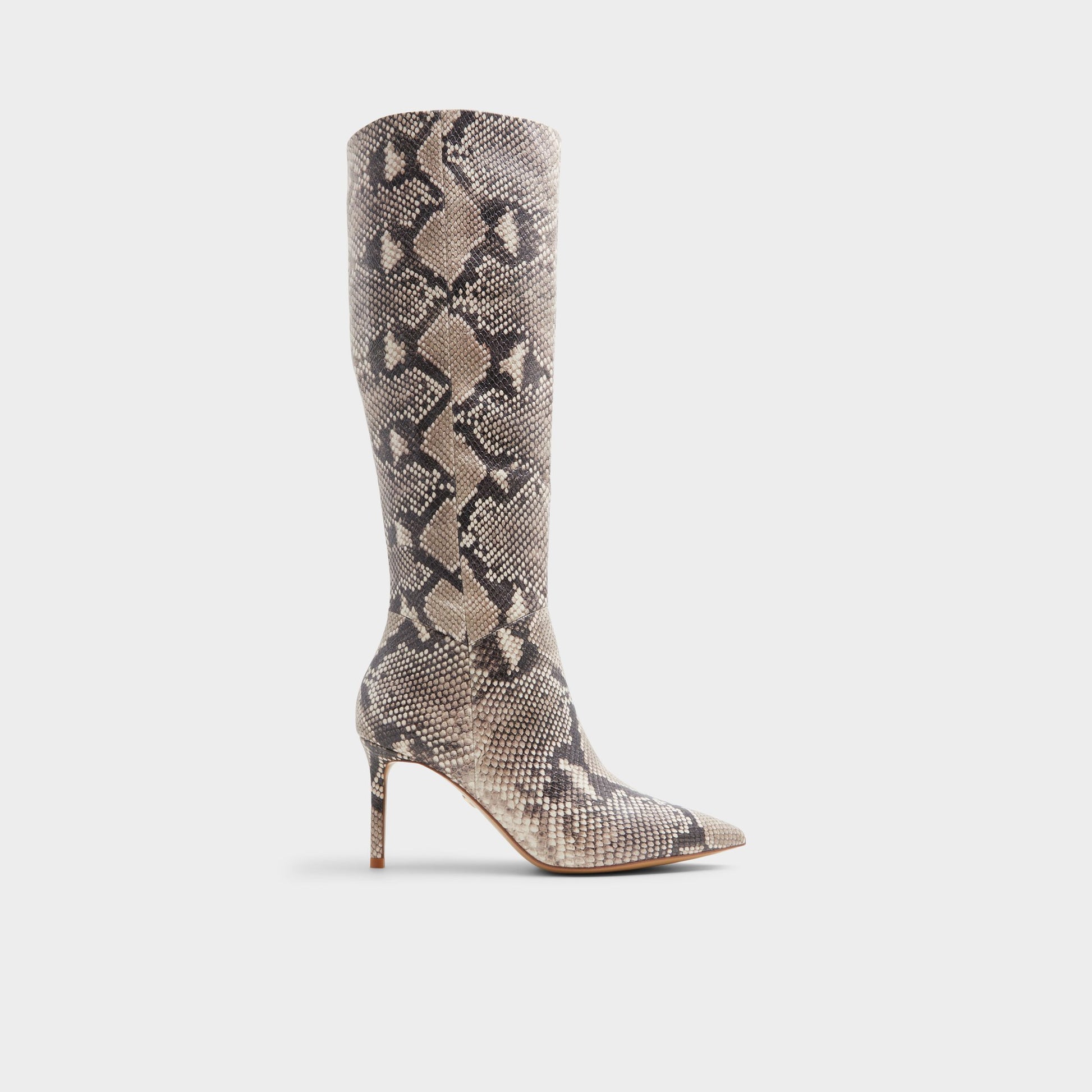 Main View of Beige Overflow Laroche Knee-high boot for Womens