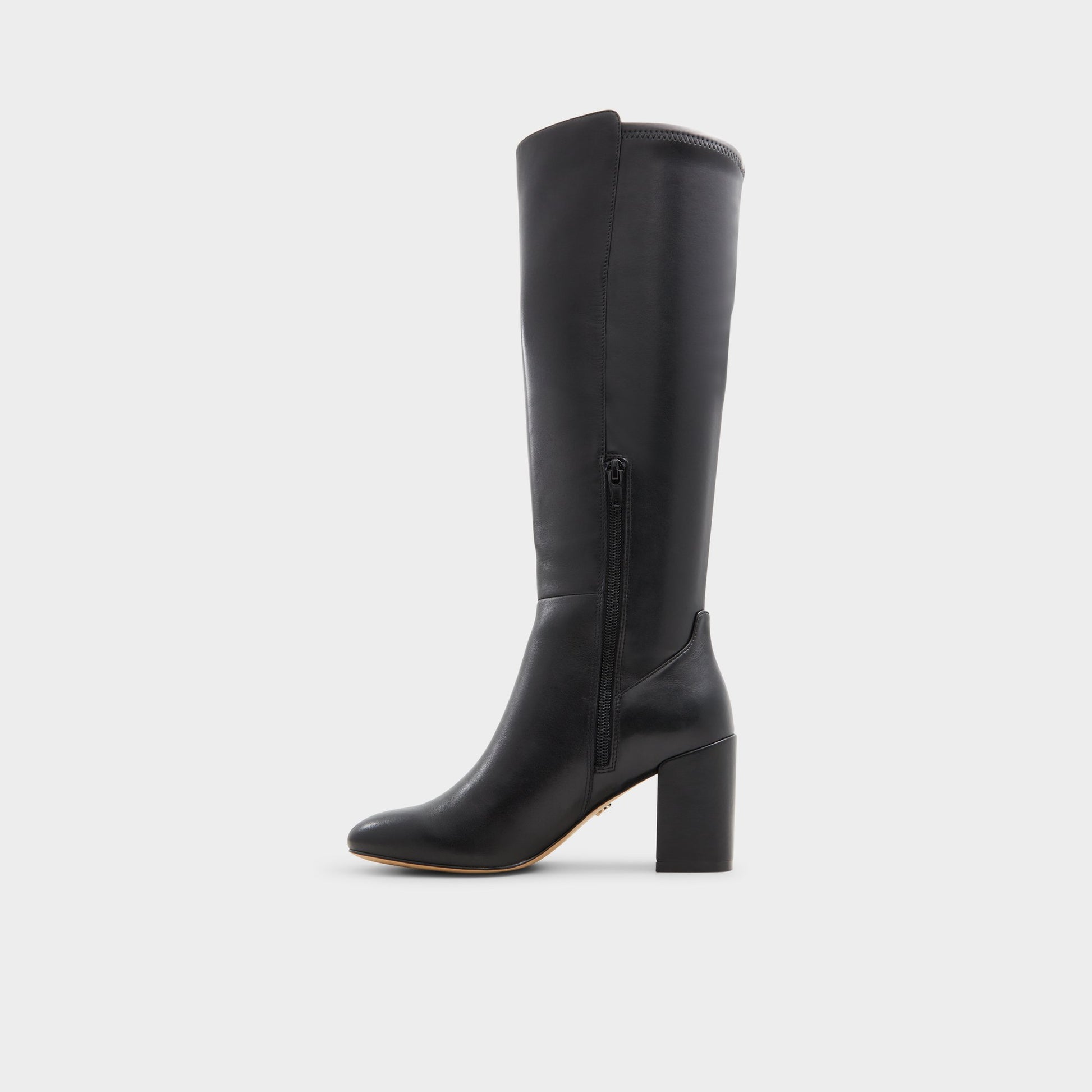 Side view of Black/Black Satori-wc Knee-high boot