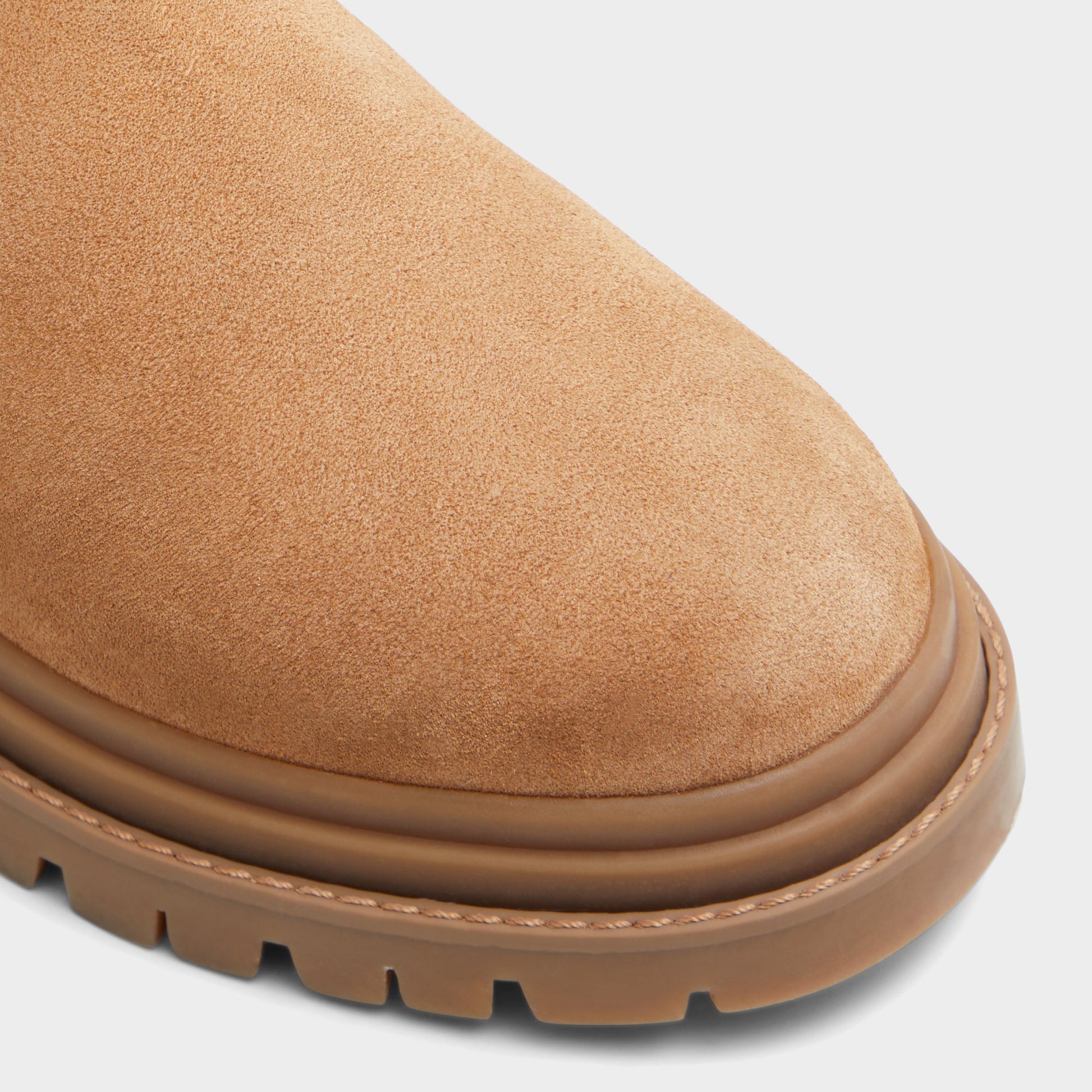 Close-up of the Light Brown Sometta Knee-high boot