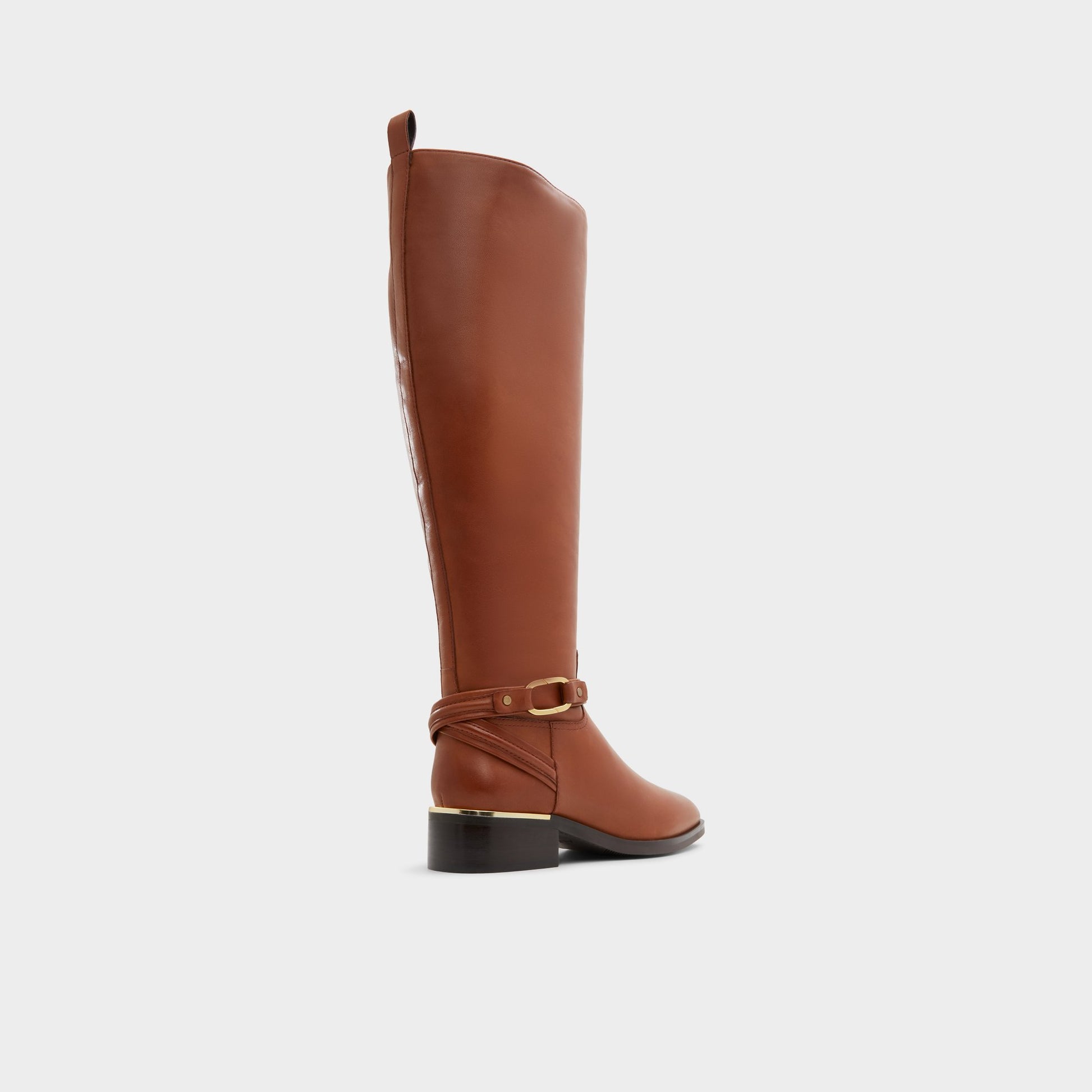 Three-quarter angle of Cognac Ocynwan-wc Riding boot's back side