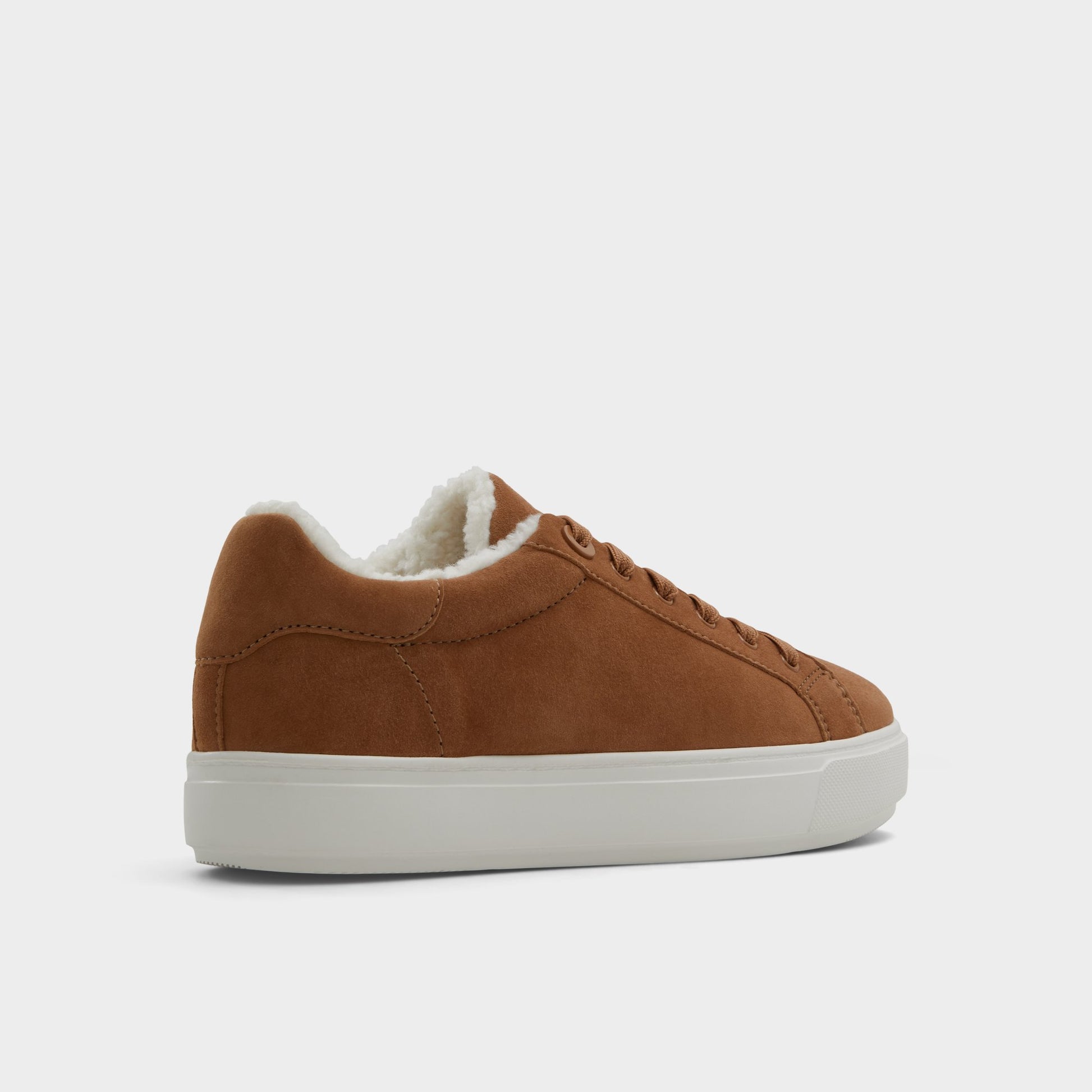Three-quarter angle of Light Brown Merrylyn Low top sneaker's back side