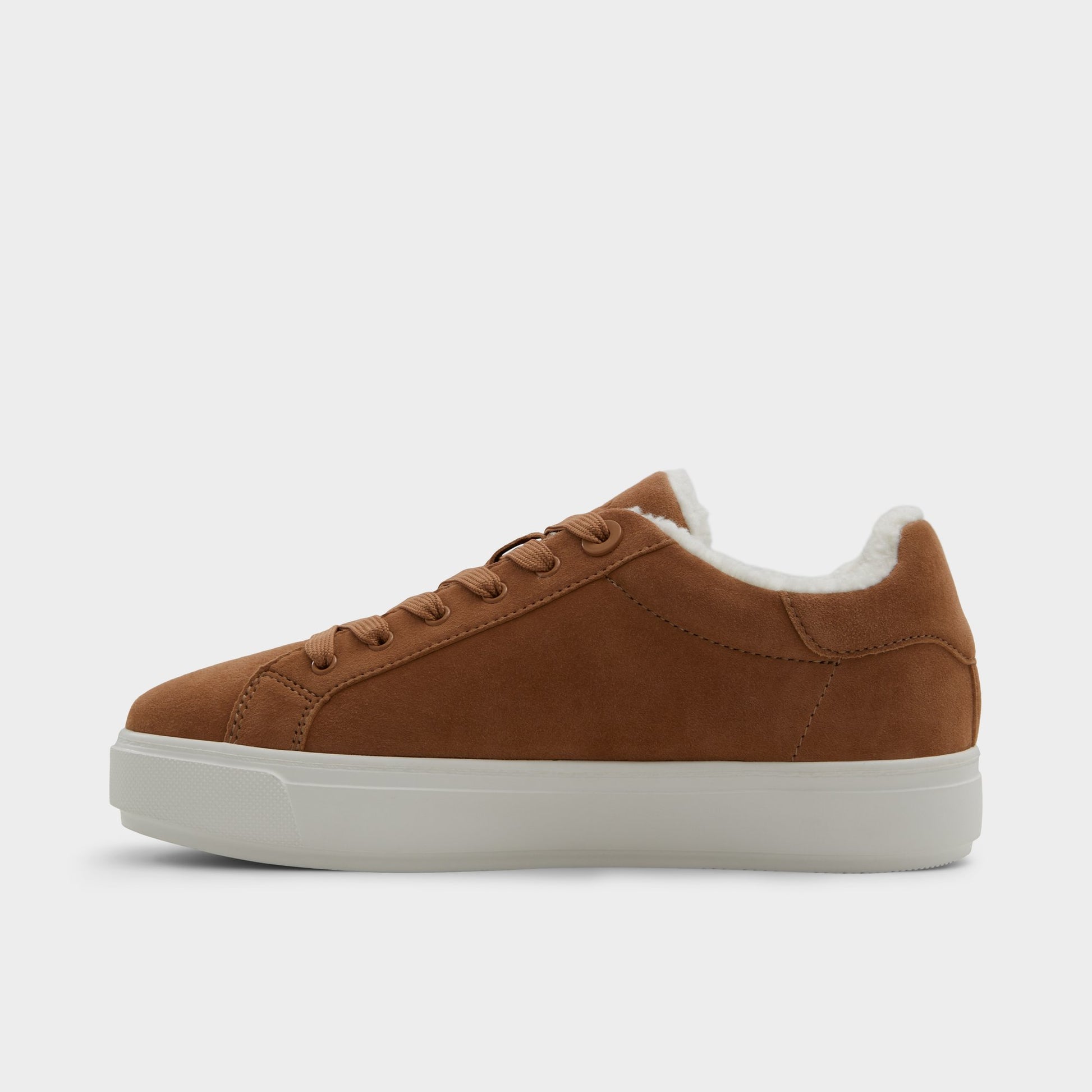 Side view of Light Brown Merrylyn Low top sneaker