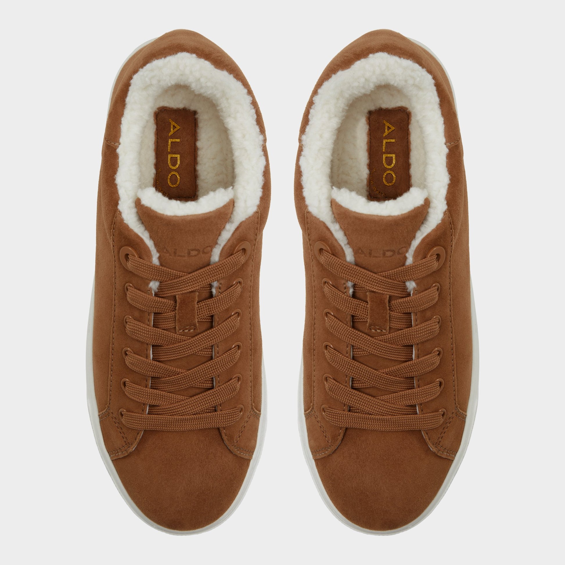 Top-down view of the Light Brown Merrylyn Low top sneaker