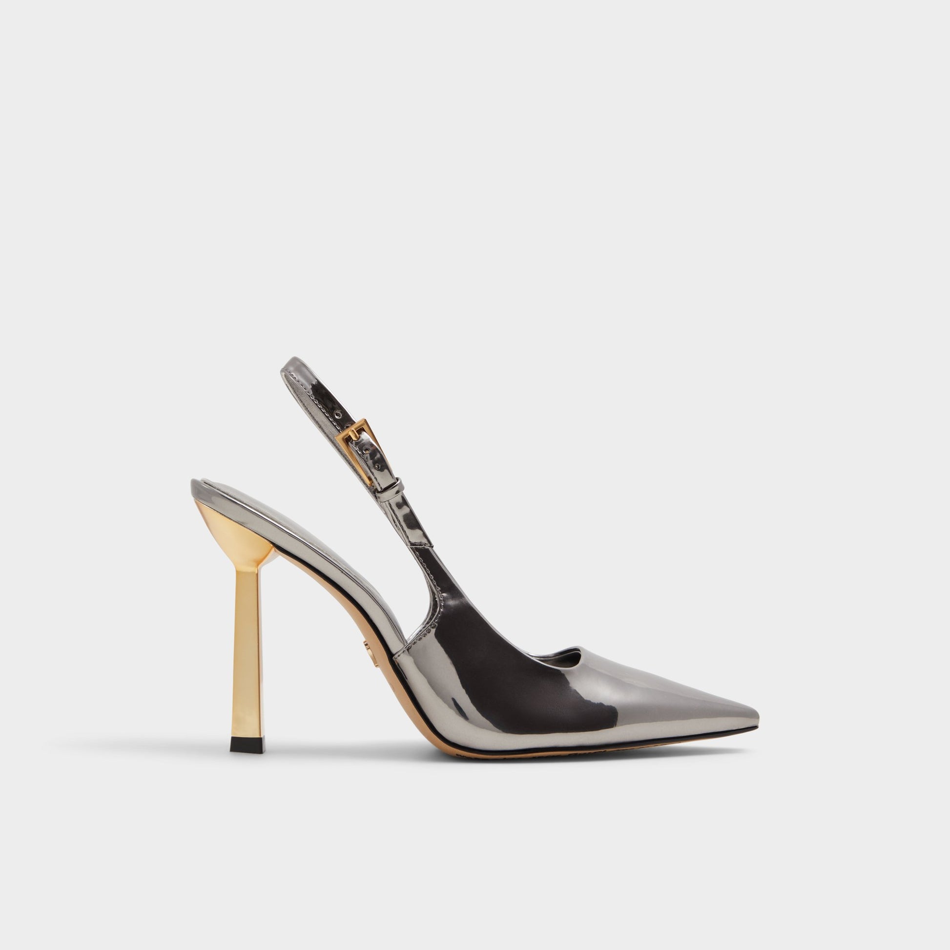 Main View of Pewter Marysa Slingback heel for Womens