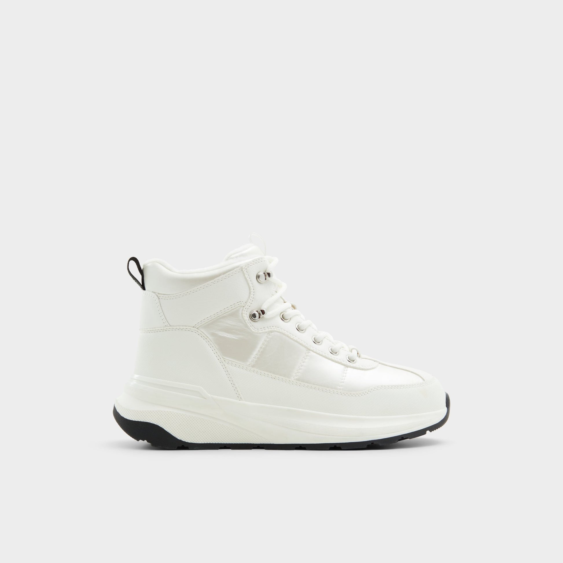 Main View of White/Black Priemeth Lace-up boot for Womens