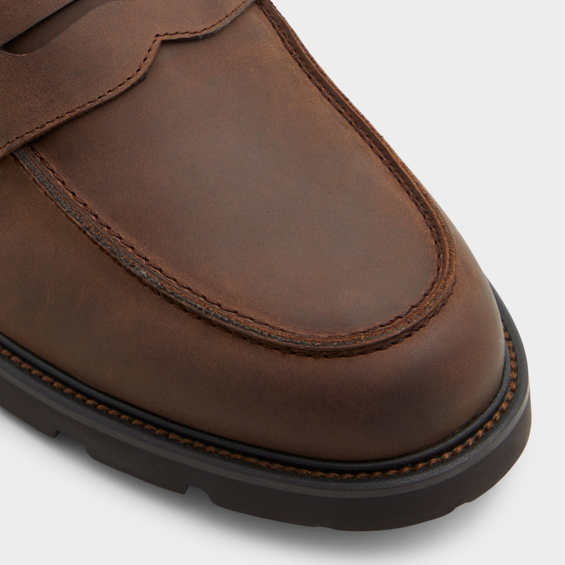 Close-up of the Brown Reis Loafer