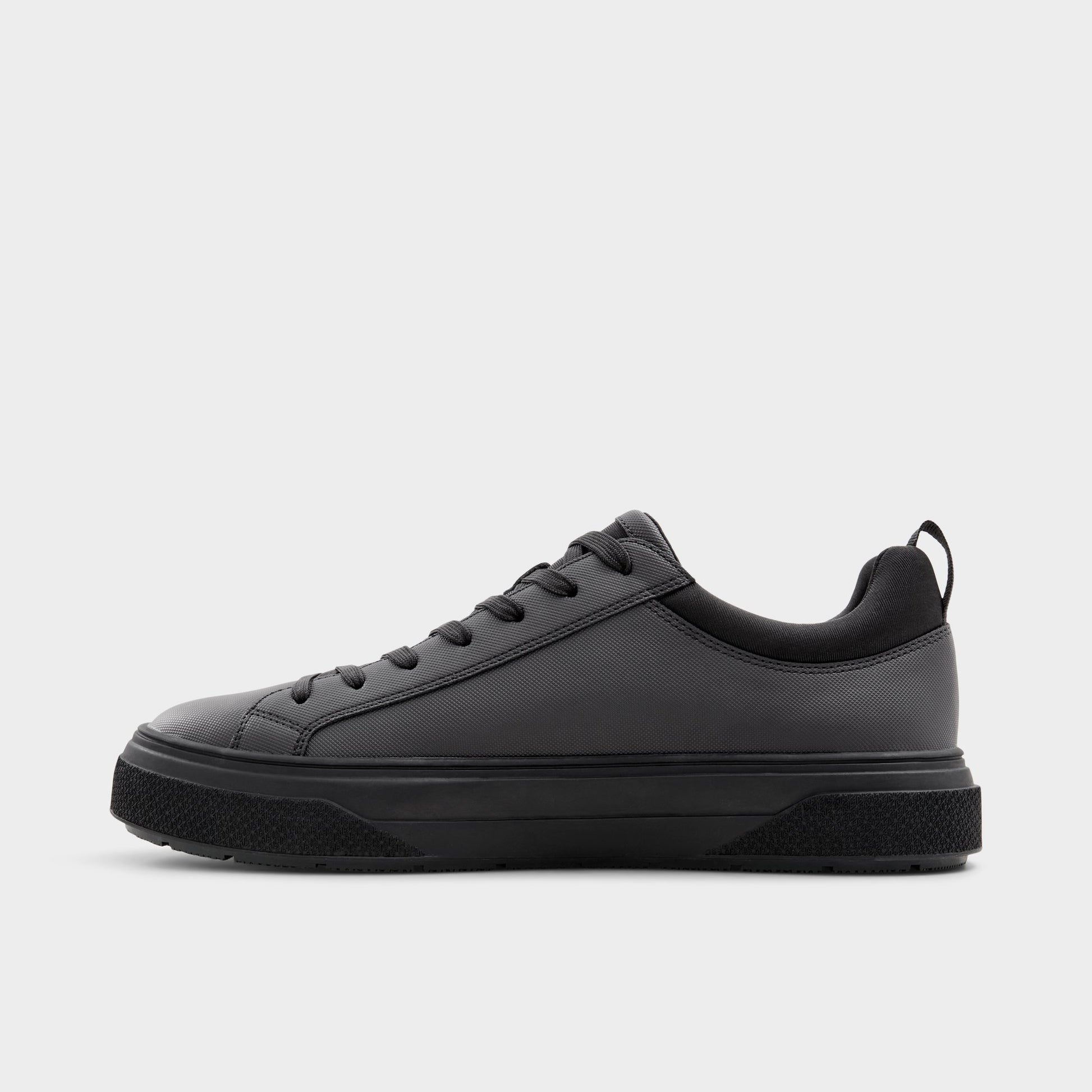 Side view of Black Bas Low top sneaker