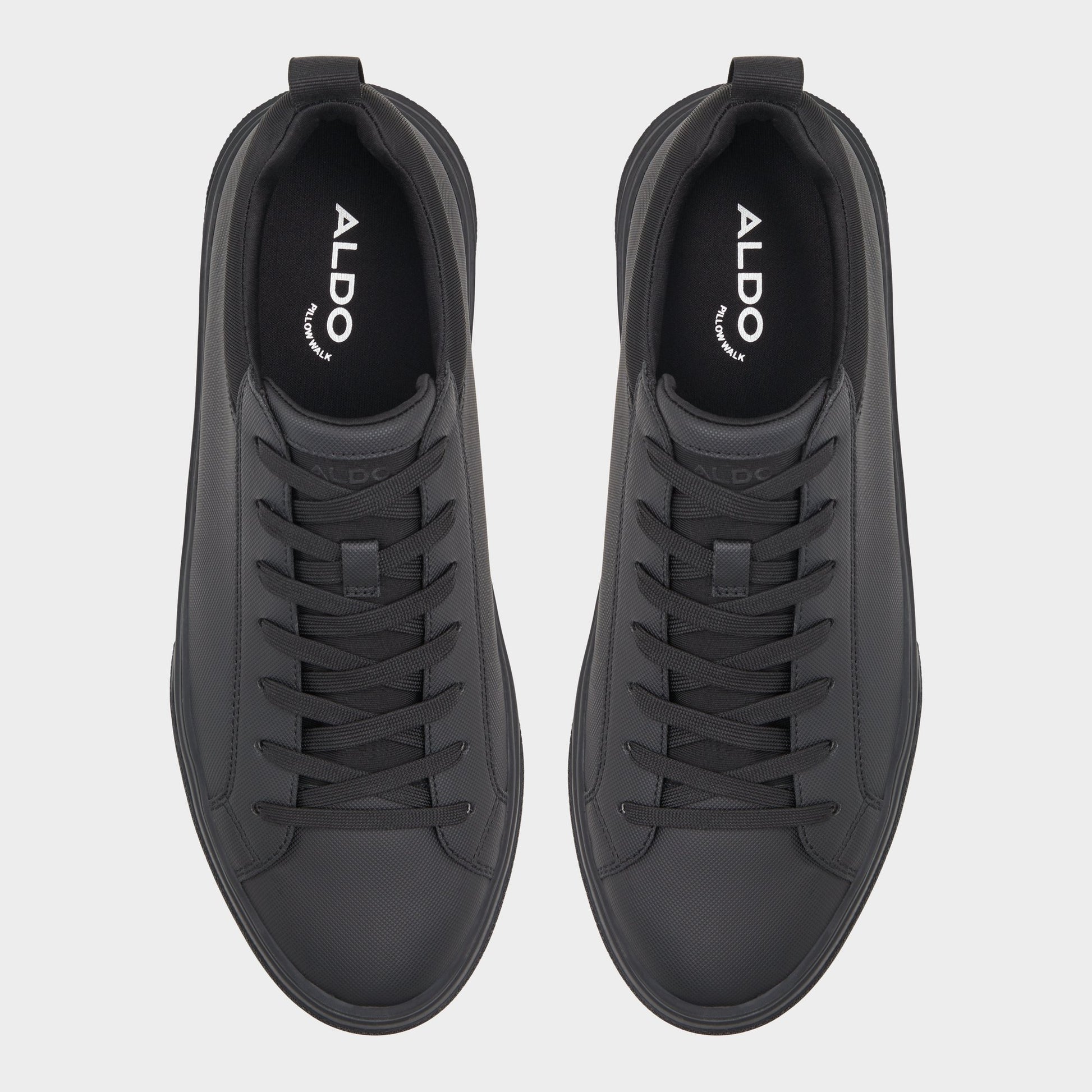 Top-down view of the Black Bas Low top sneaker
