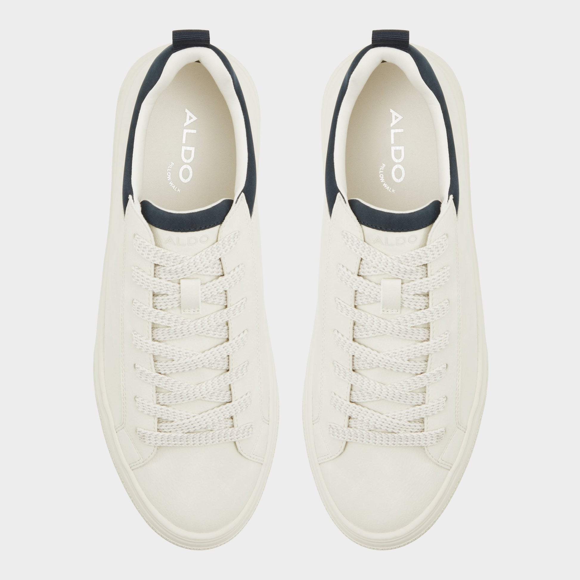 Top-down view of the White/Bone Bas Low top sneaker