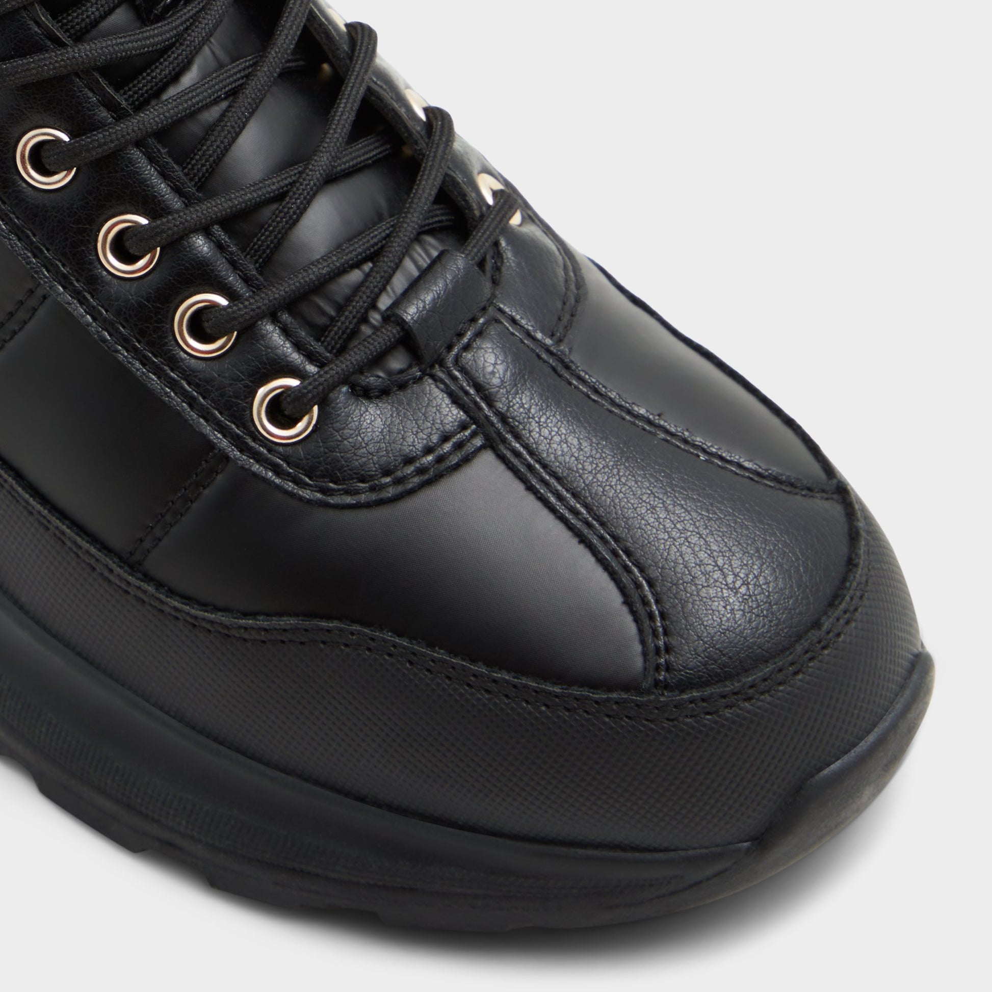 Close-up of the Black Priemeth Lace-up boot