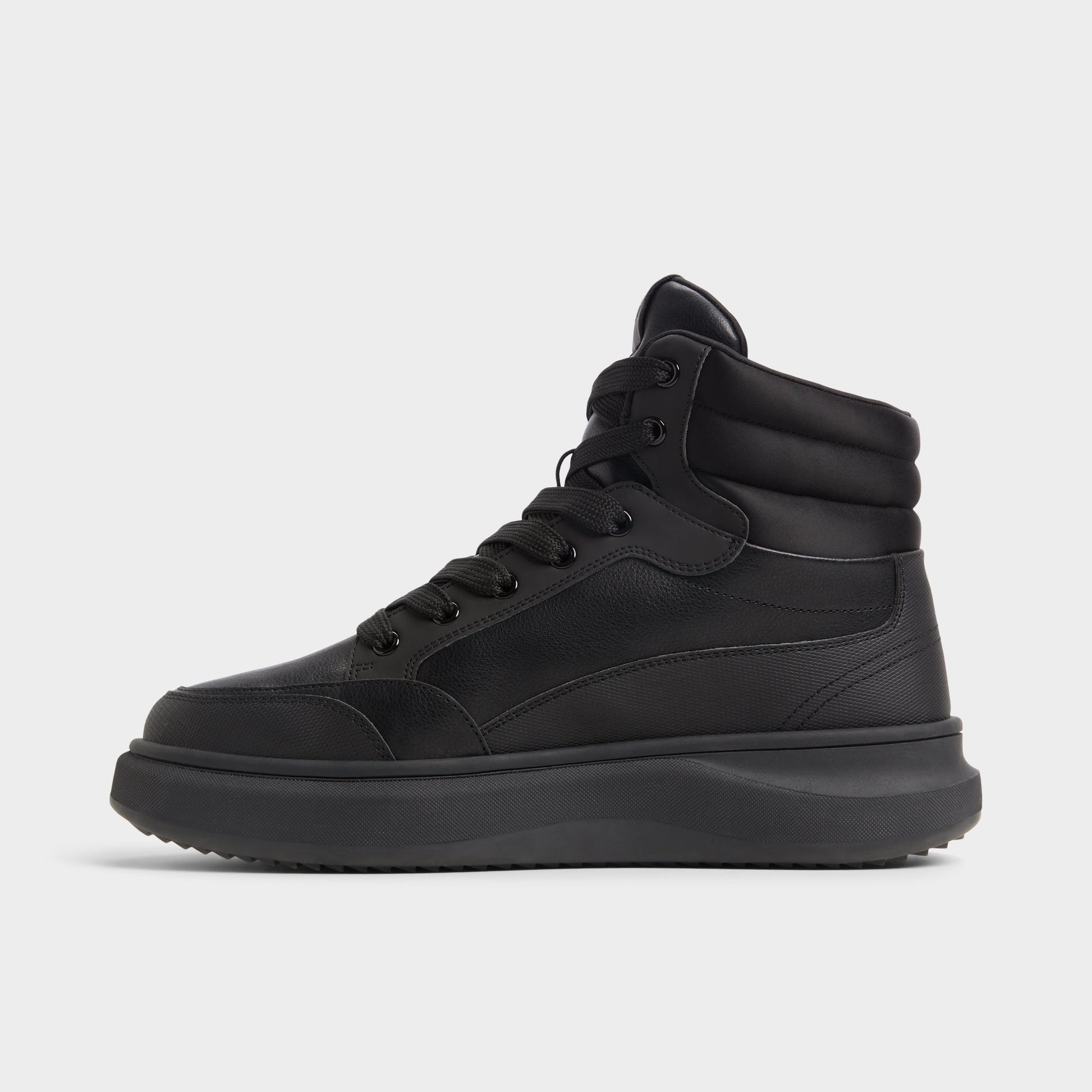 Side view of Black Strato Lace-up boot