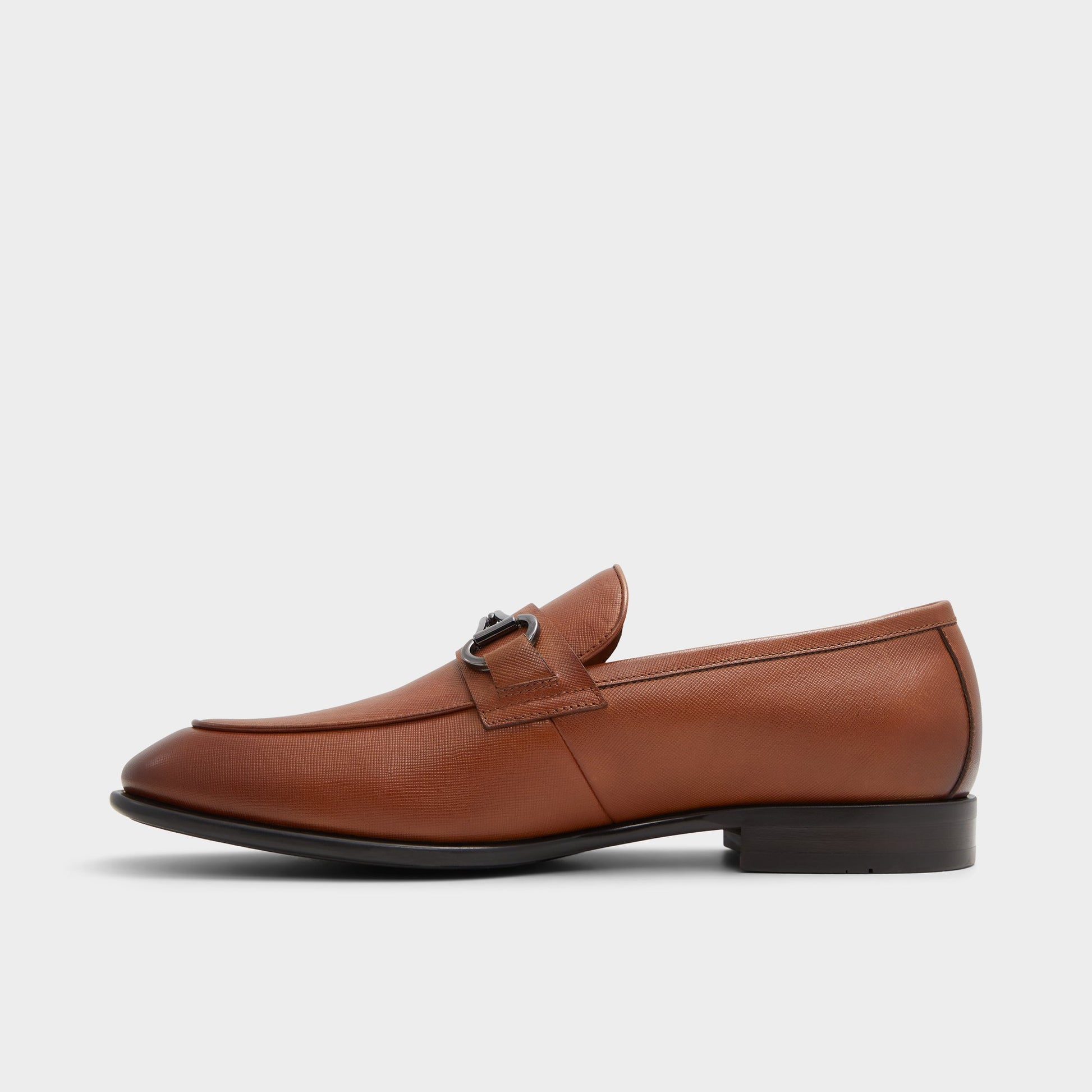 Side view of Cognac Walters Loafer