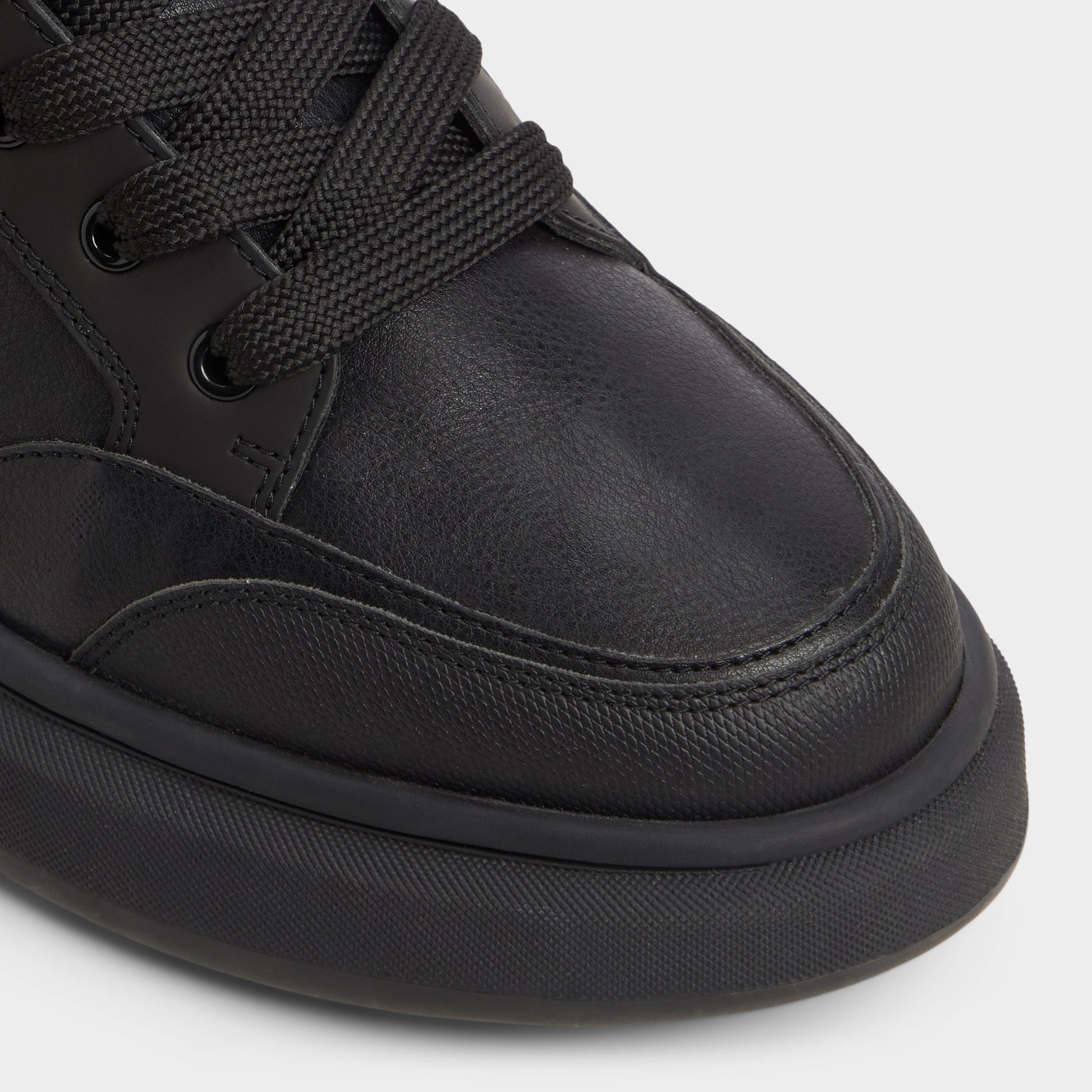 Close-up of the Black Strato Lace-up boot