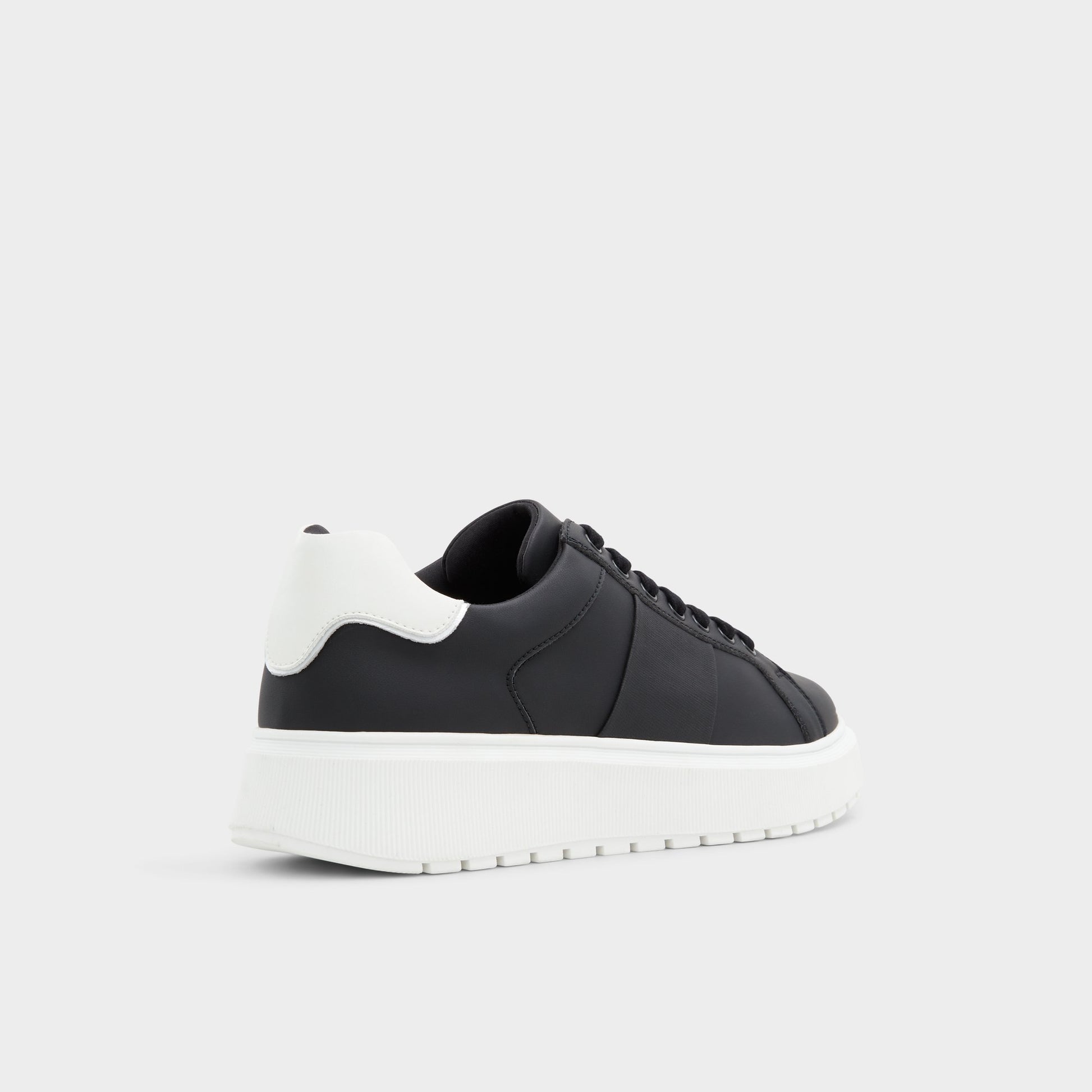 Three-quarter angle of Black Ander Low top sneaker's back side