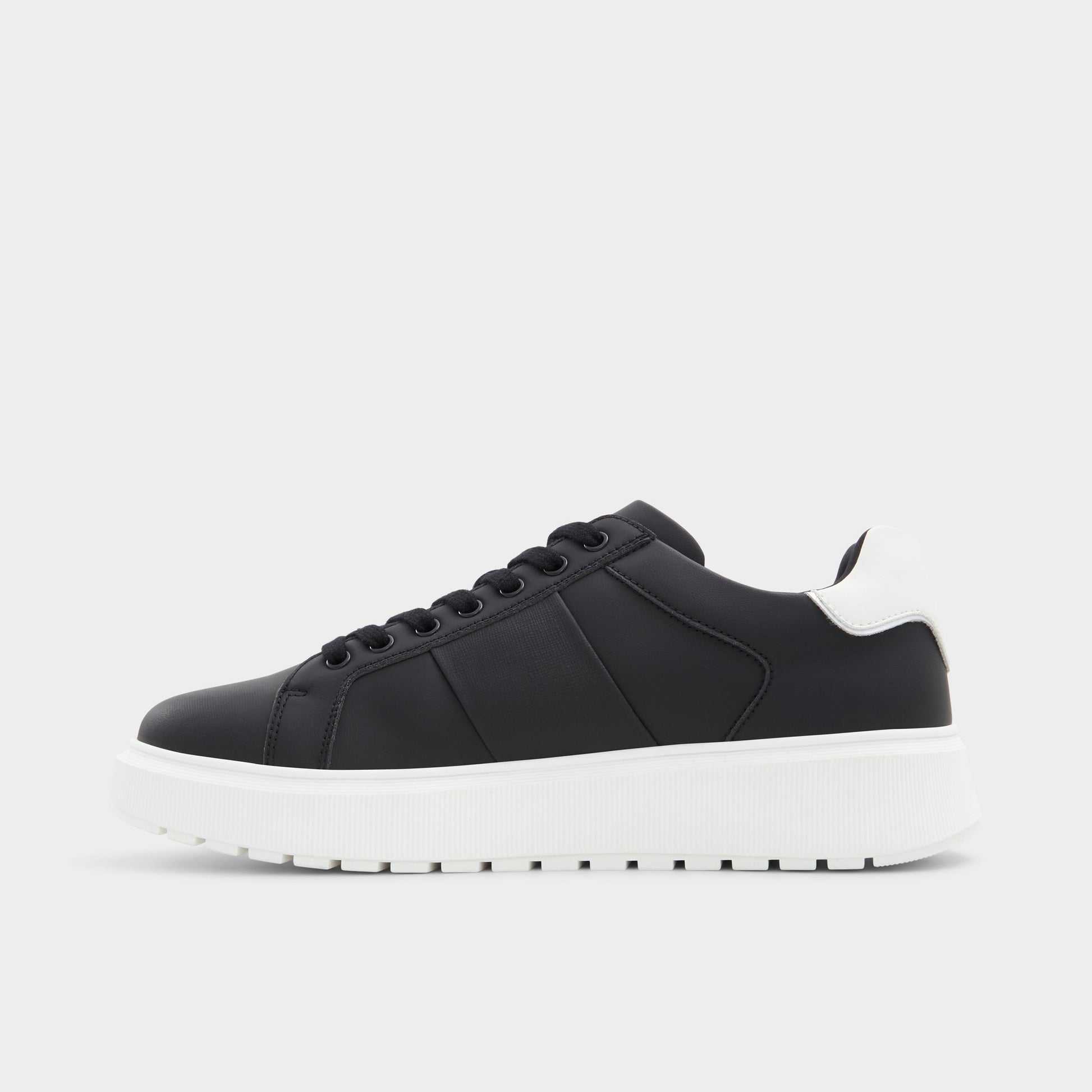 Side view of Black Ander Low top sneaker