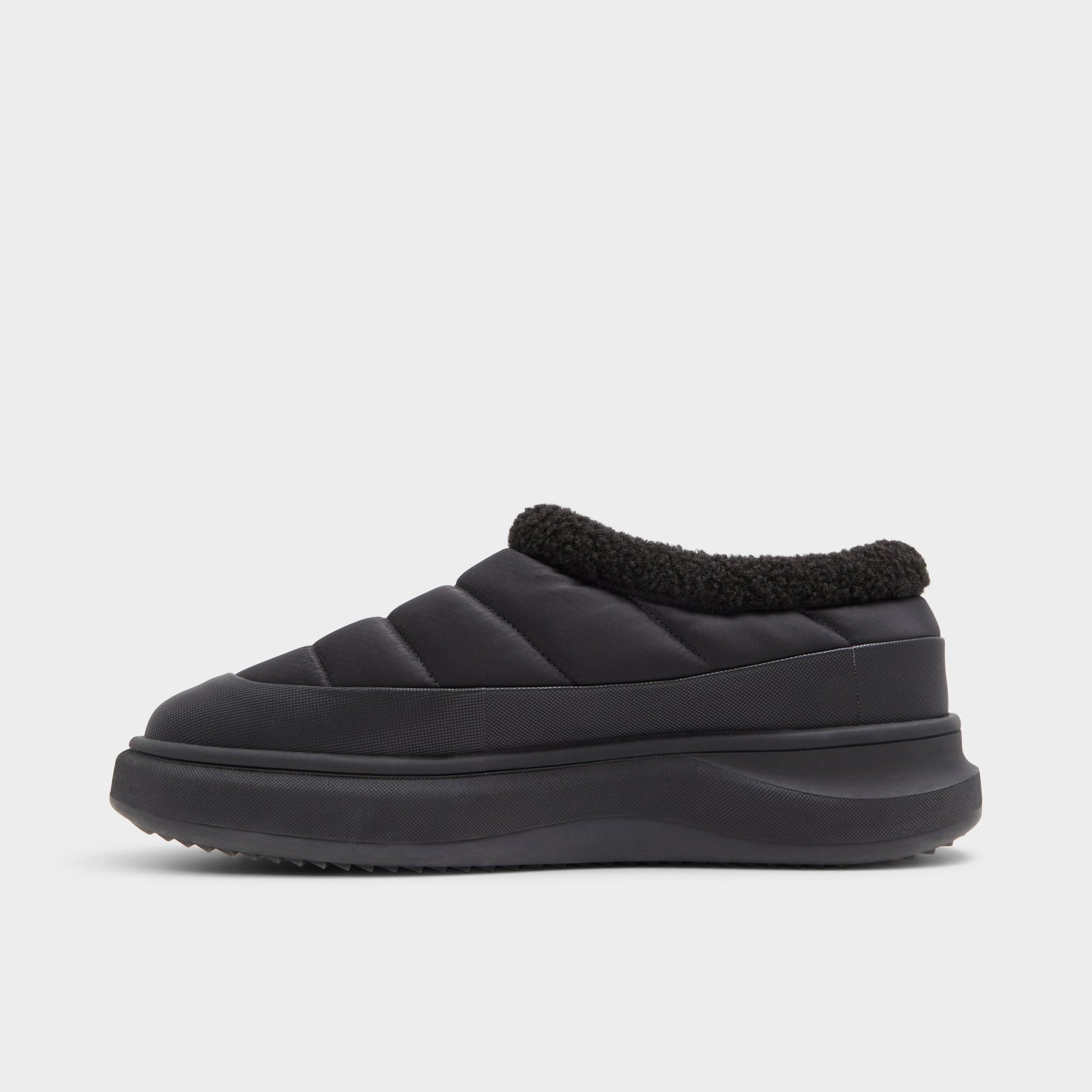 Side view of Black Pike Mule sneaker