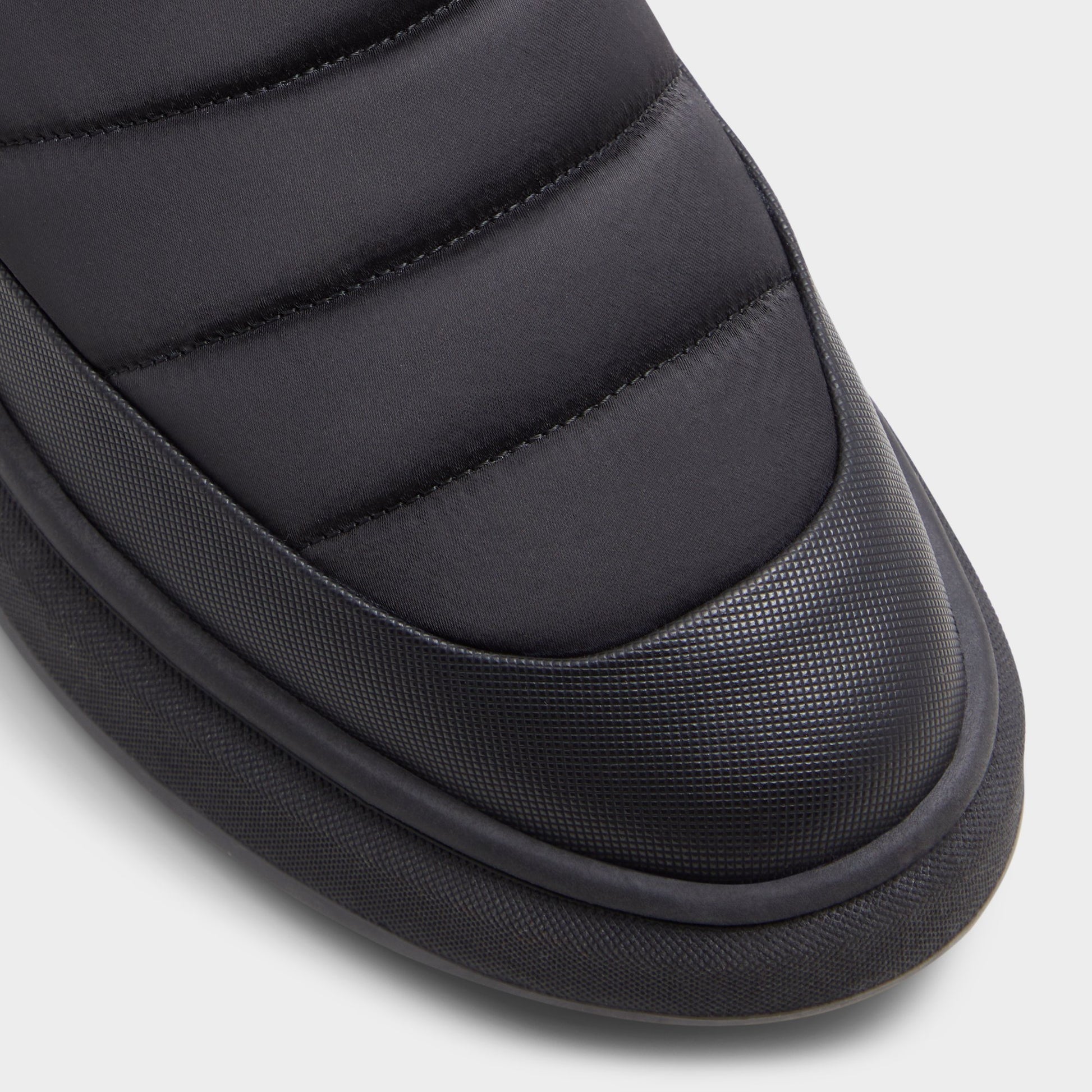 Close-up of the Black Pike Mule sneaker