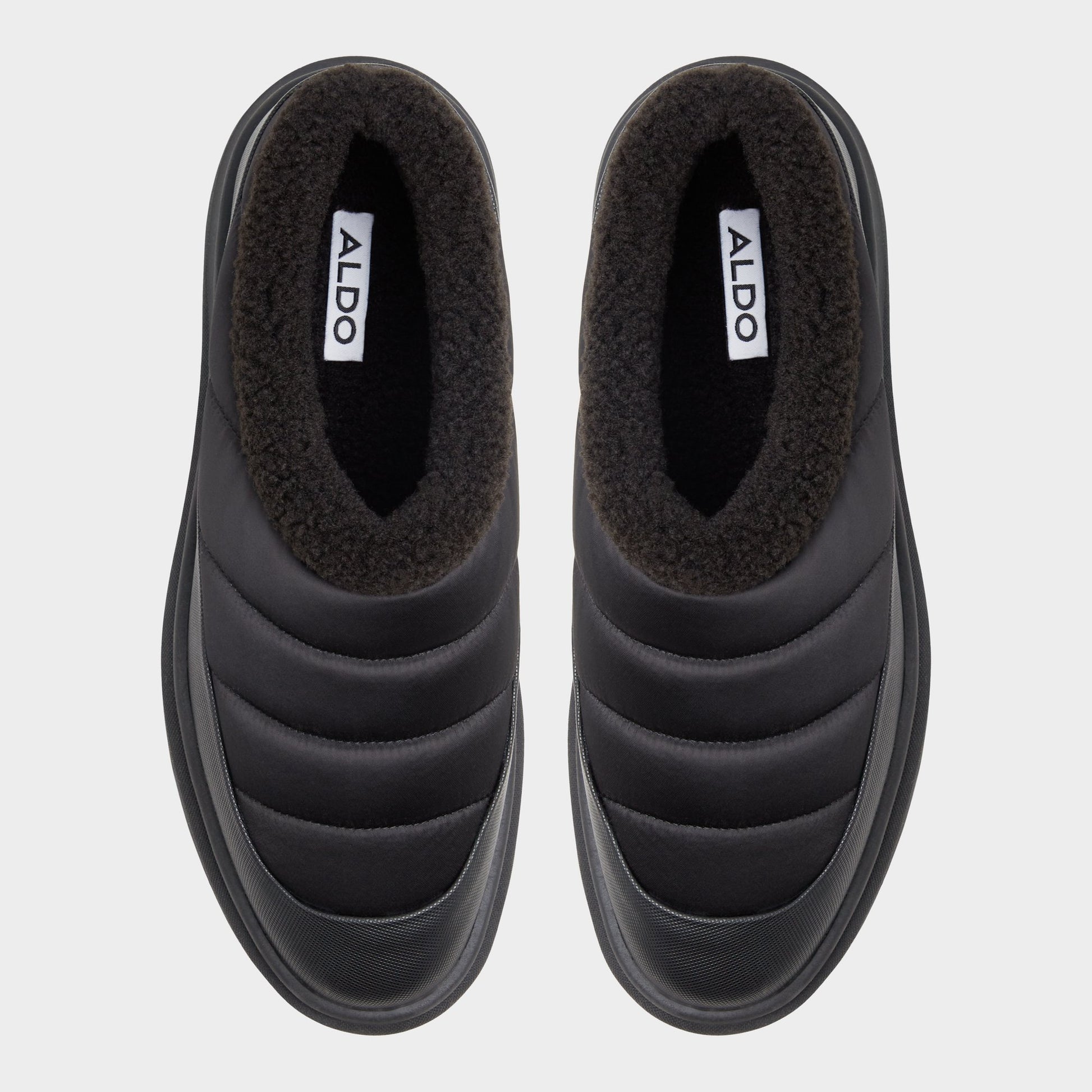 Top-down view of the Black Pike Mule sneaker