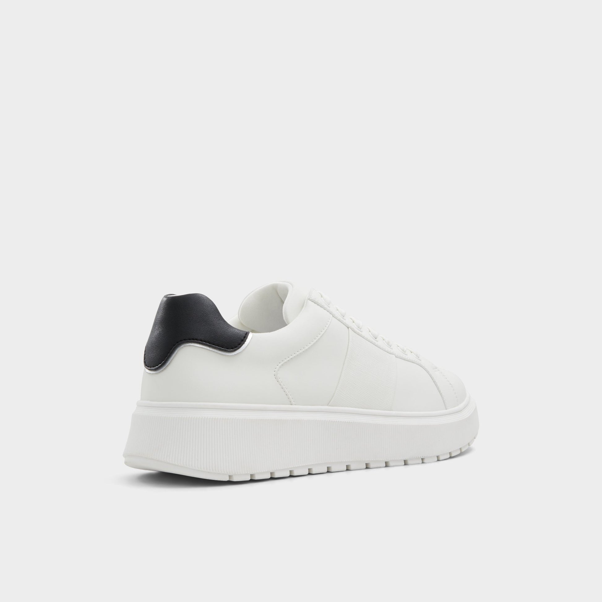 Three-quarter angle of White Ander Low top sneaker's back side