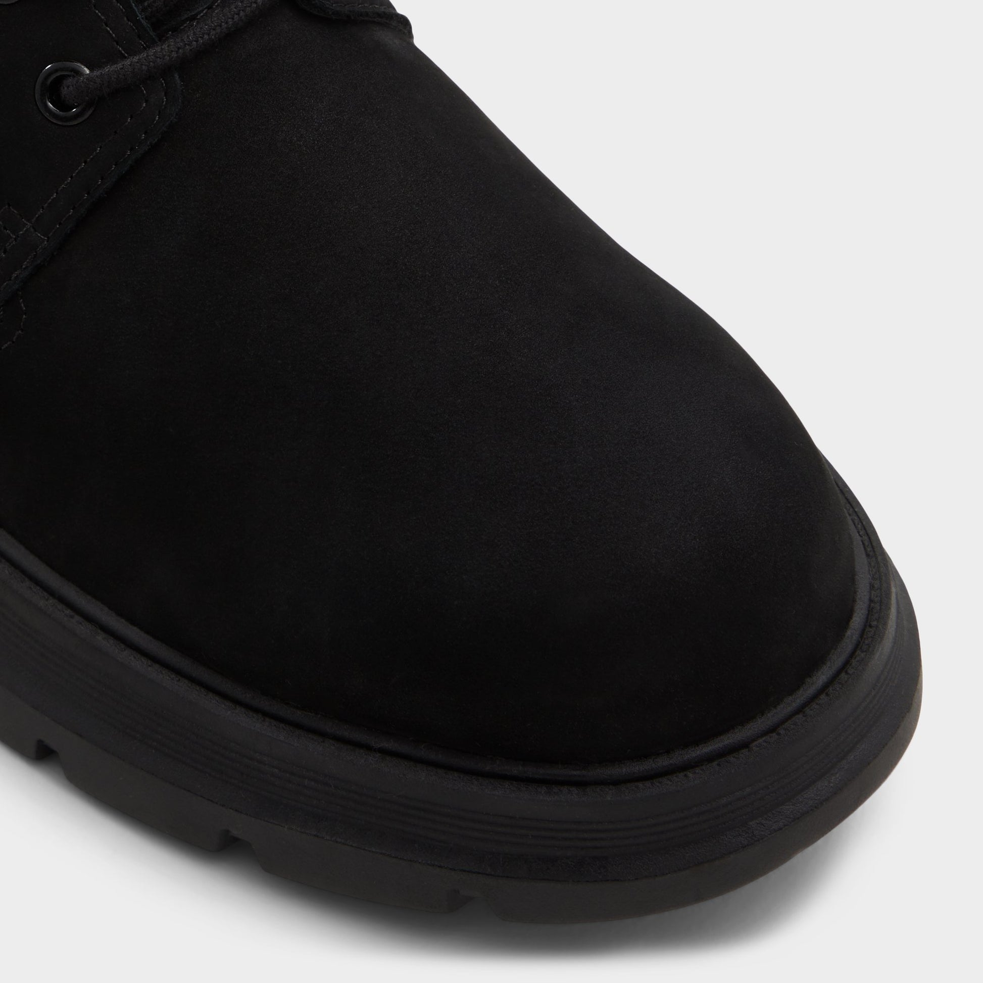 Close-up of the Black Reish Lace-up boot