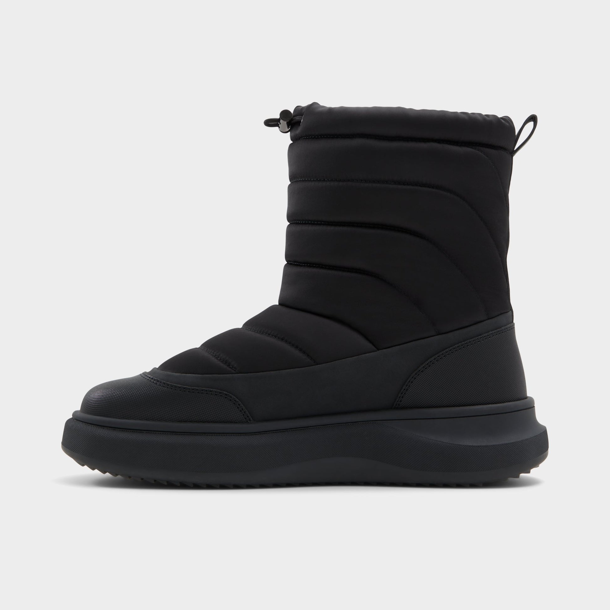 Side view of Black Fucino Chelsea boot