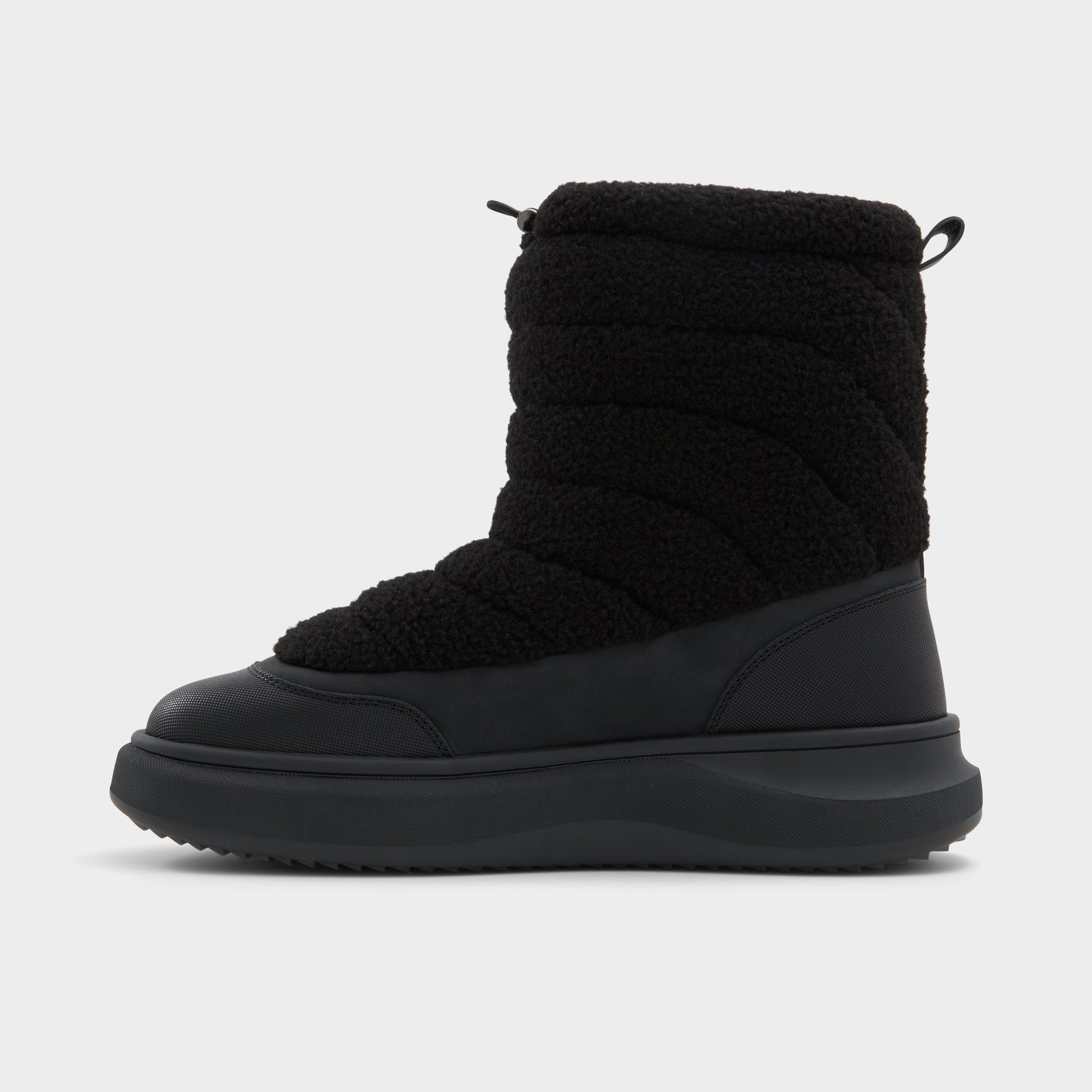 Side view of Black Fucino Chelsea boot