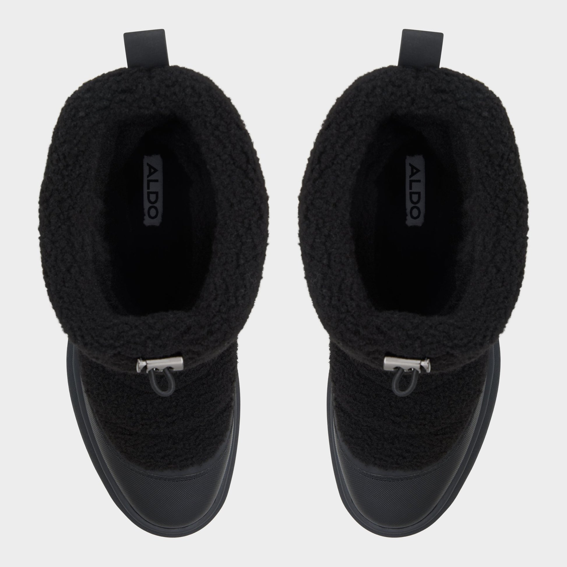 Top-down view of the Black Fucino Chelsea boot