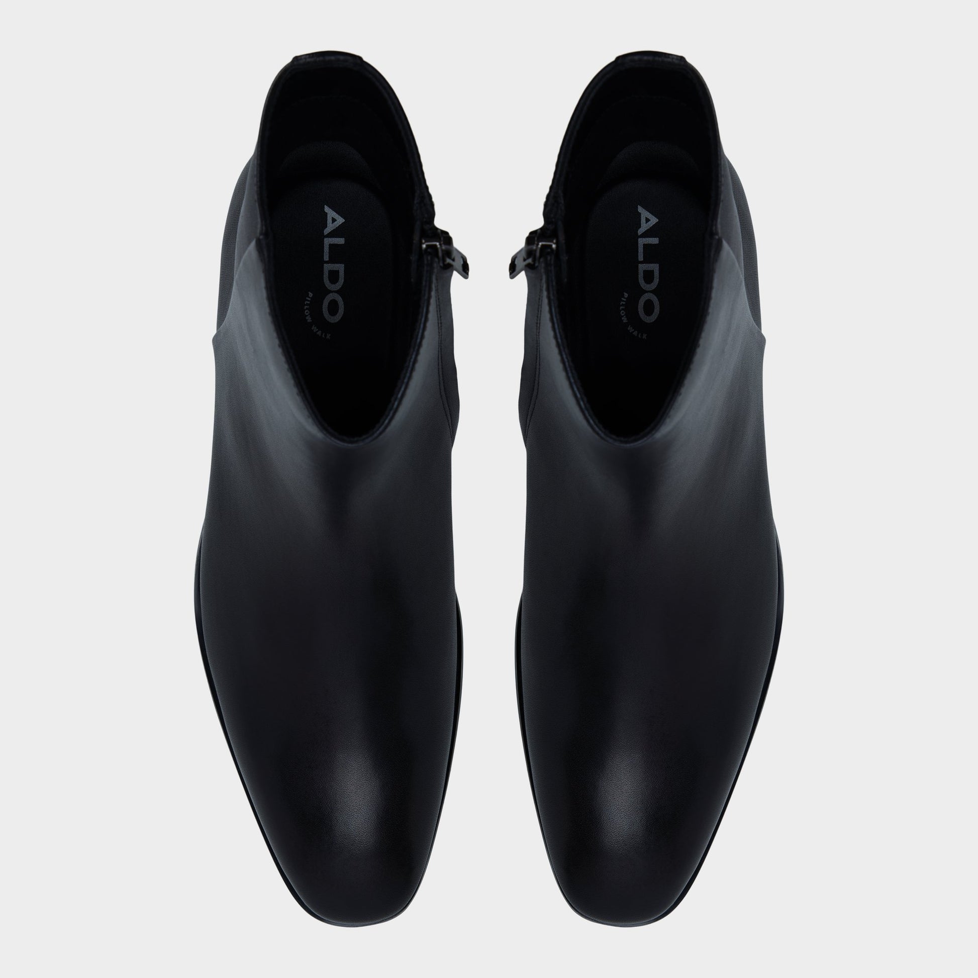 Top-down view of the Open Black Amur Ankle boot
