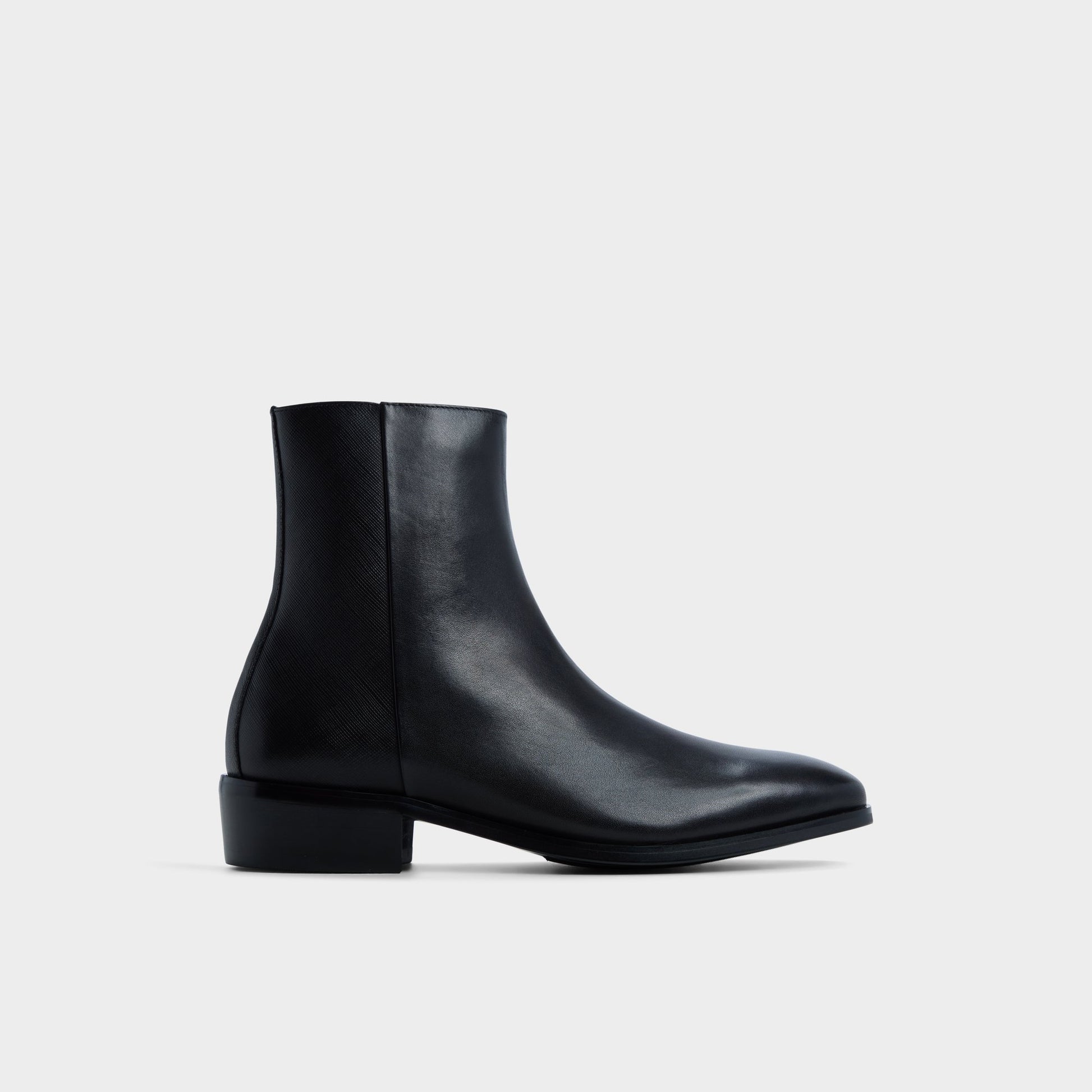 Main View of Open Black Amur Ankle boot for Mens