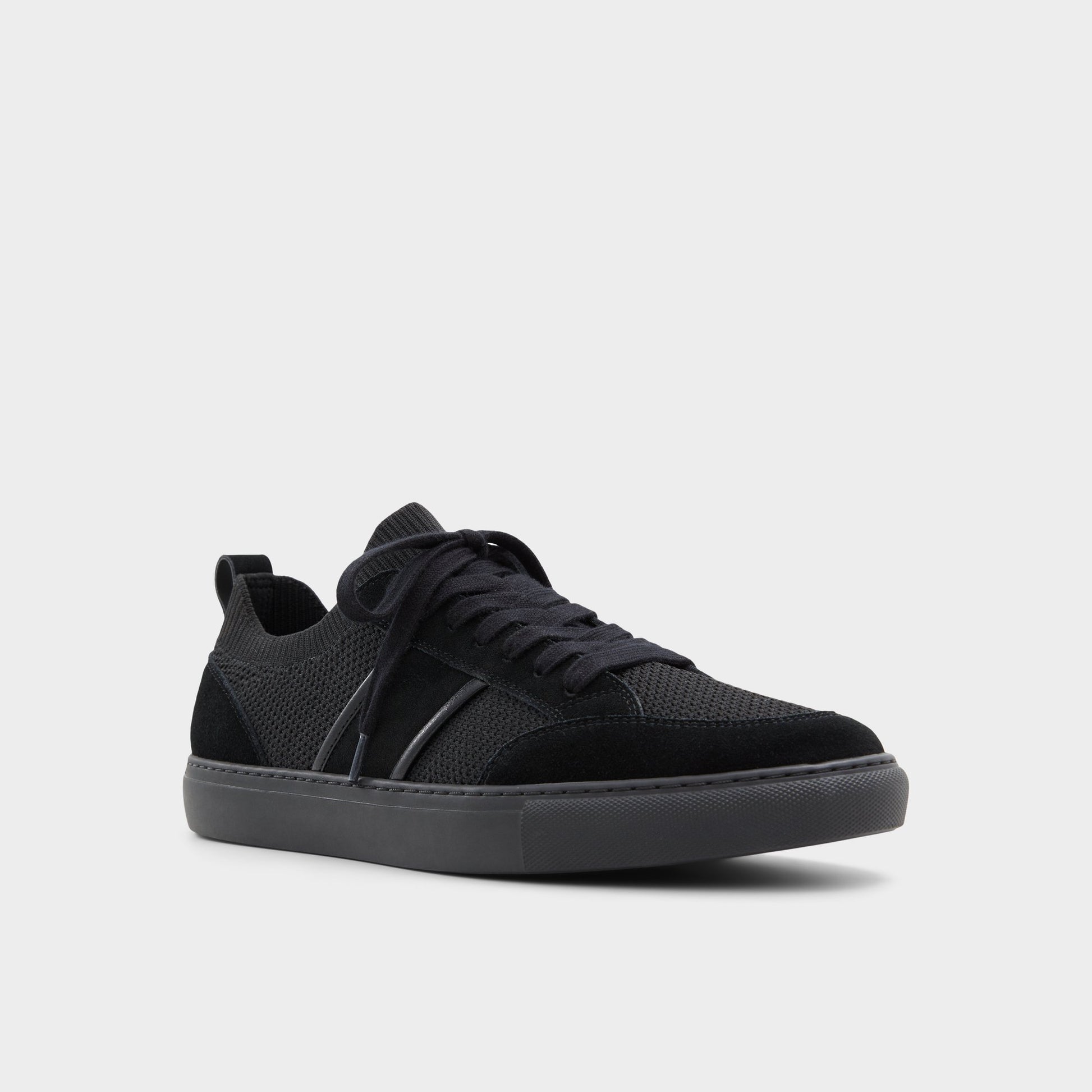 Three-quarter angle of Other Black Owens Low top sneaker's front side