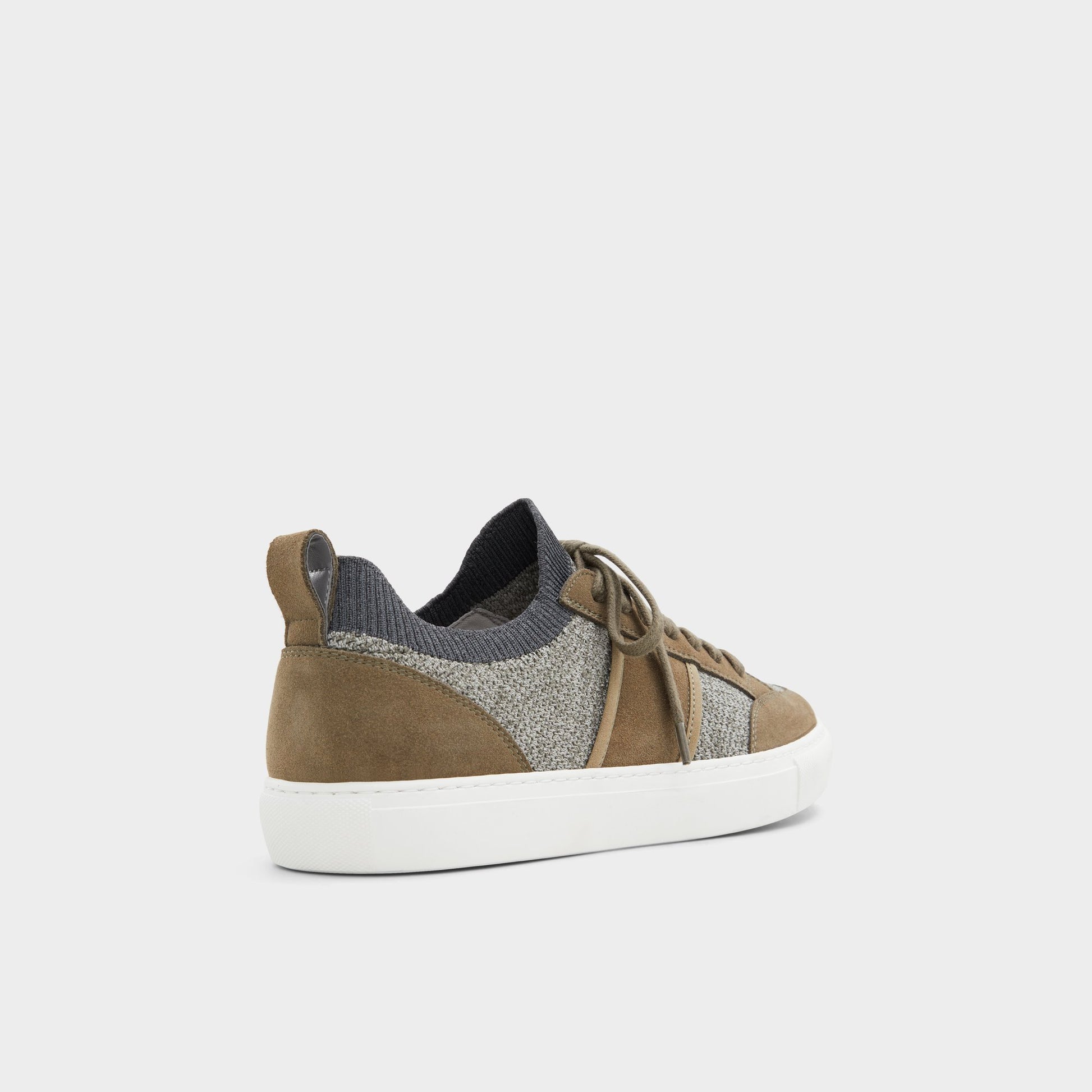 Three-quarter angle of Olive Owens Low top sneaker's back side