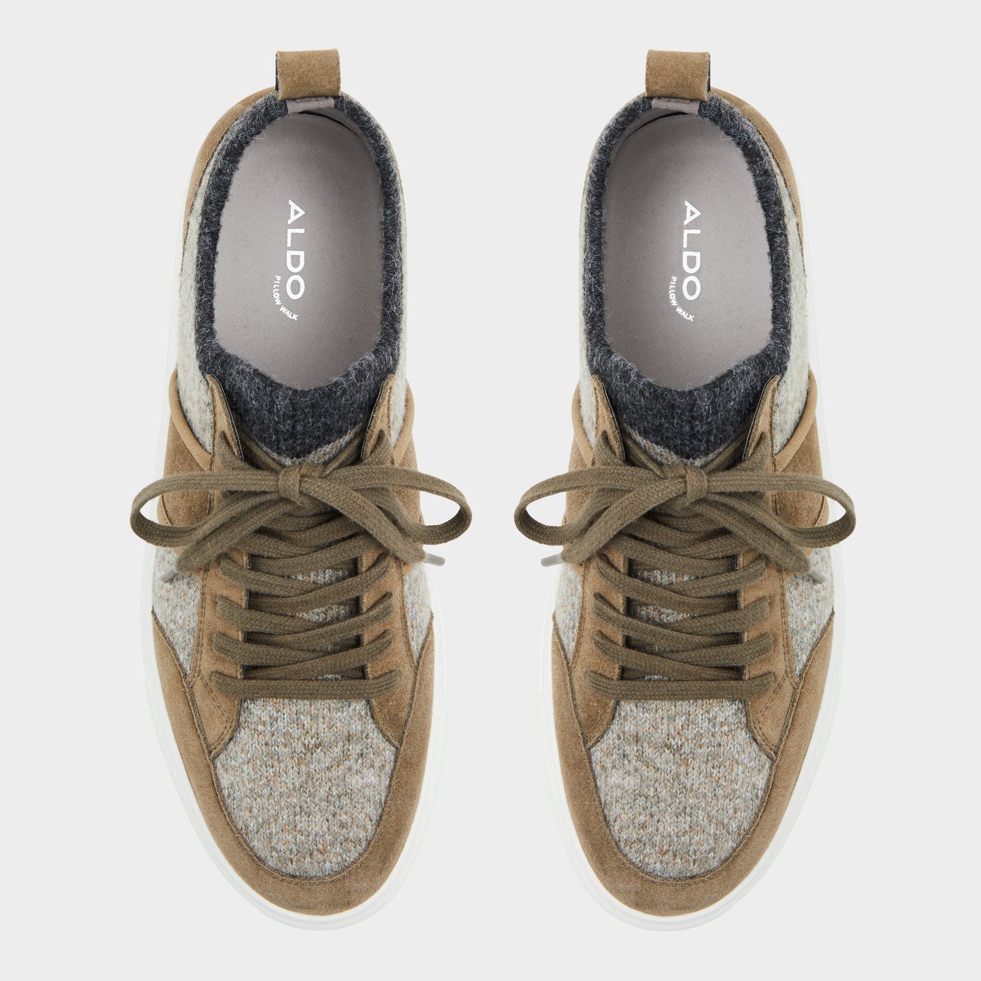 Top-down view of the Khaki Owens Low top sneaker
