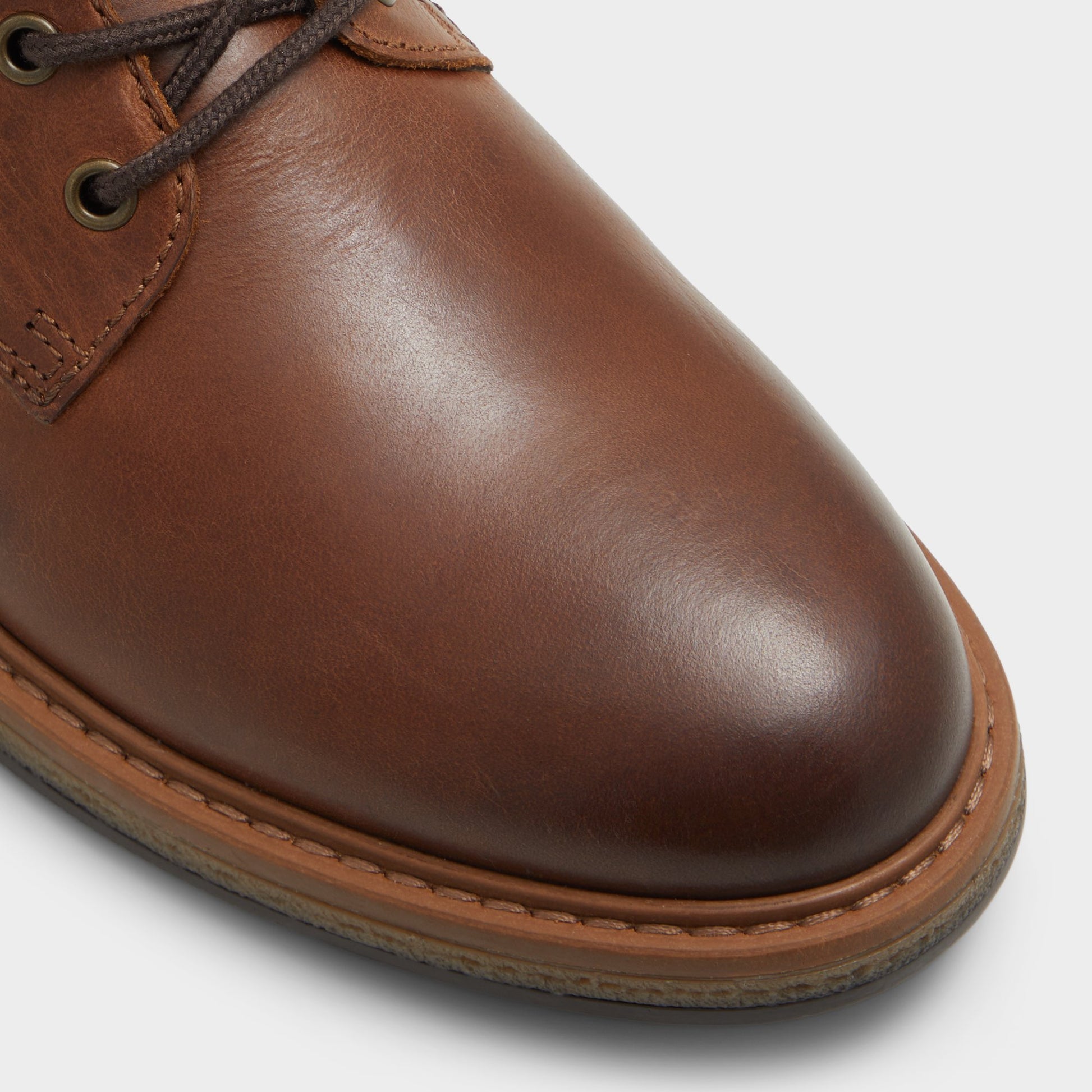 Close-up of the Cognac Halard Lace-up boot
